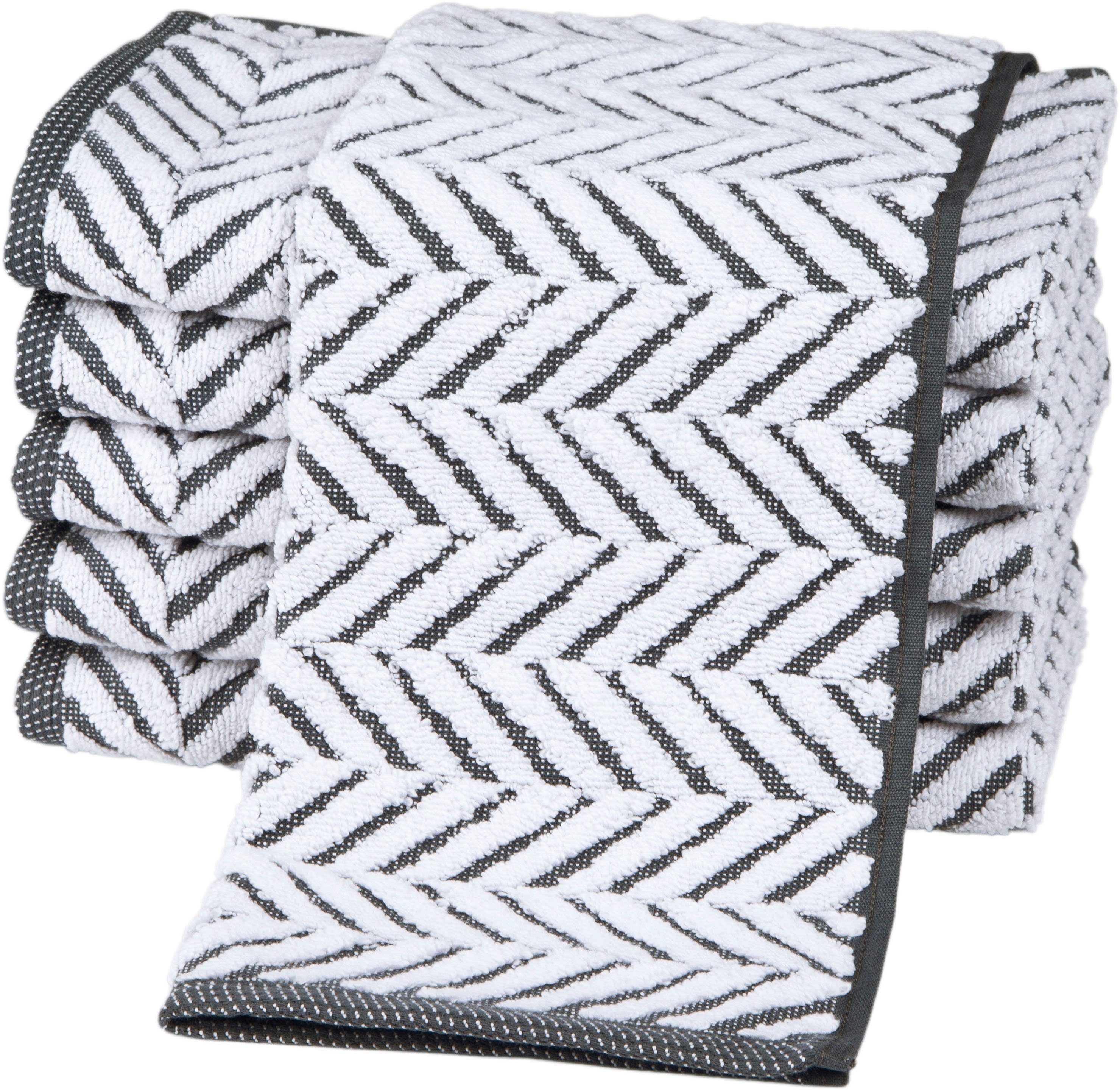 ROSS Gästehandtücher Sensual 9002, Frottier (6-St), günstig online kaufen