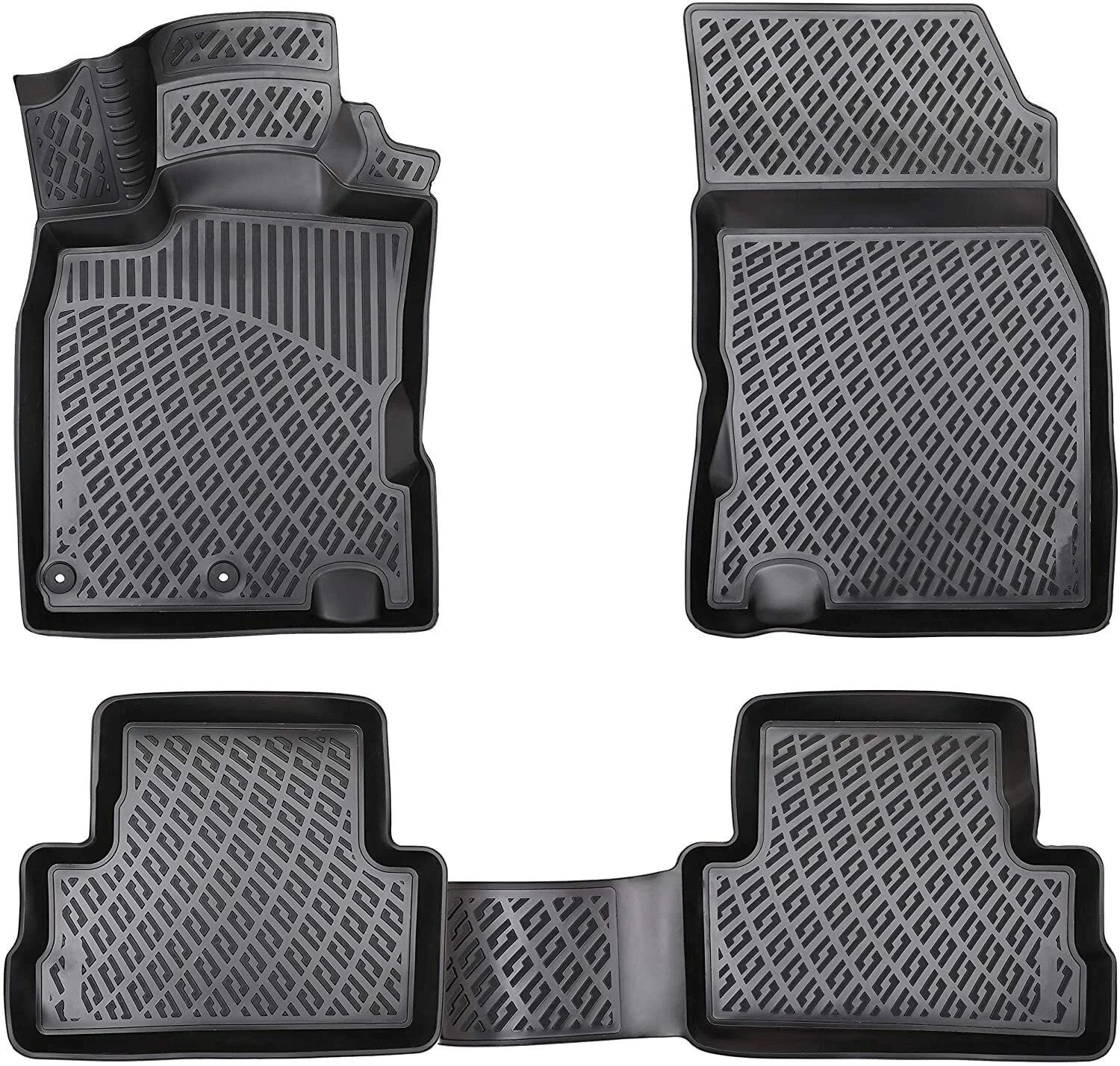 Auto-Fußmatte 3D Fussmatten passend für Nissan Qashqai II (2.Gen) J11 2014-2021