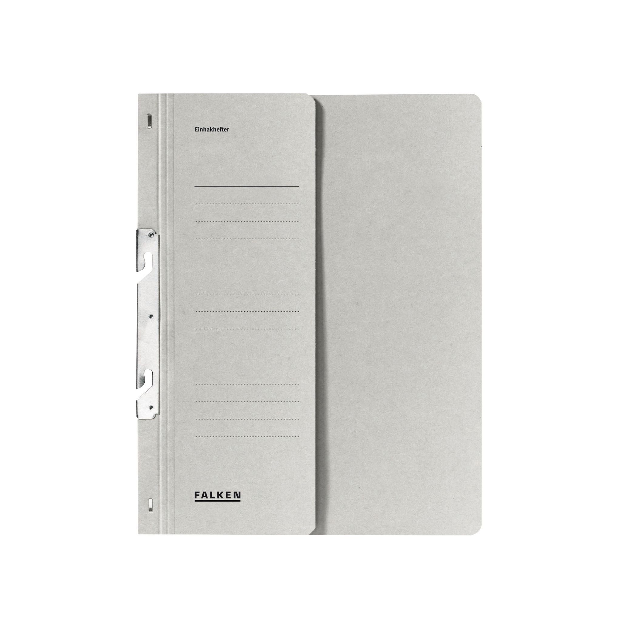 Falken Hängeordner Falken Falken Einhakhefter A4 1/2 Vorderdeckel kfm. Heftung, grau