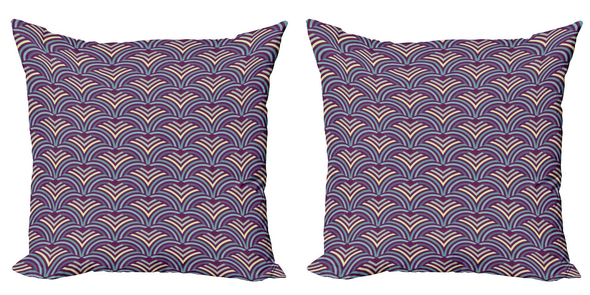 Kissenbezüge Modern Accent Doppelseitiger Digitaldruck, Abakuhaus (2 Stück), Abstrakt Inspired Rhombuses
