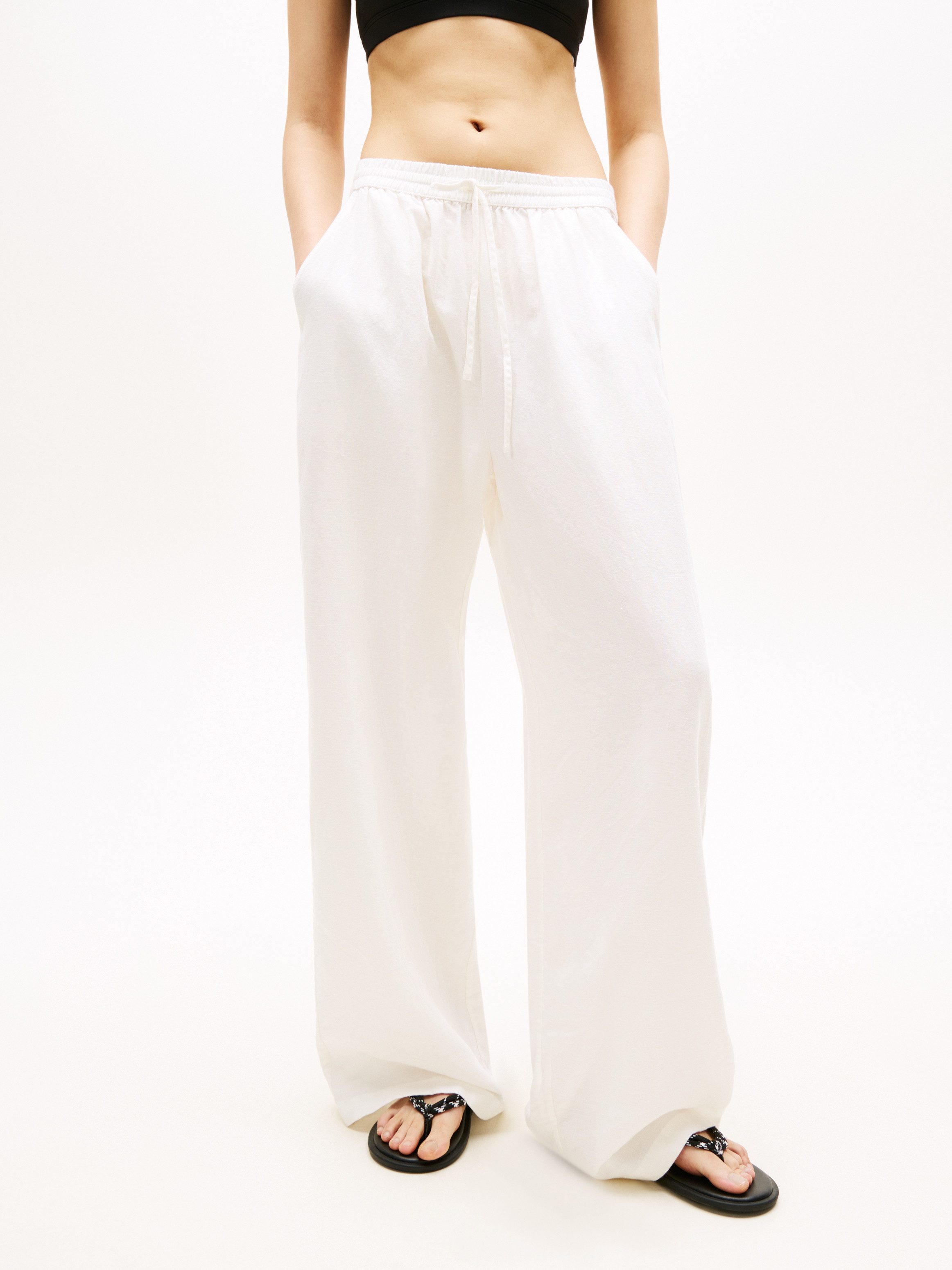 Tommy Jeans Schlupfhose TJW ESSENTIAL LINEN PANTS mit Leinen, Loose Fit