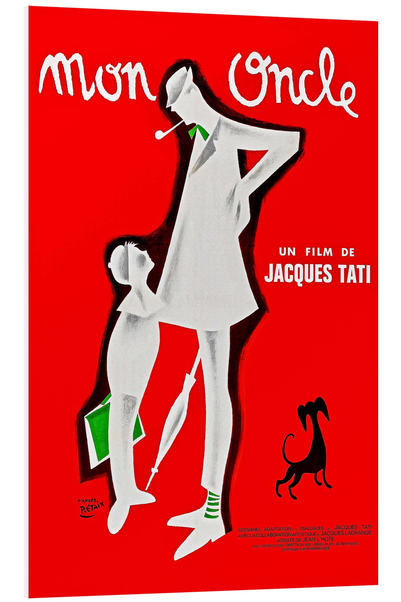 Posterlounge Forex-Bild Vintage Entertainment Collection, Mein Onkel (französisch), Vintage Illustration