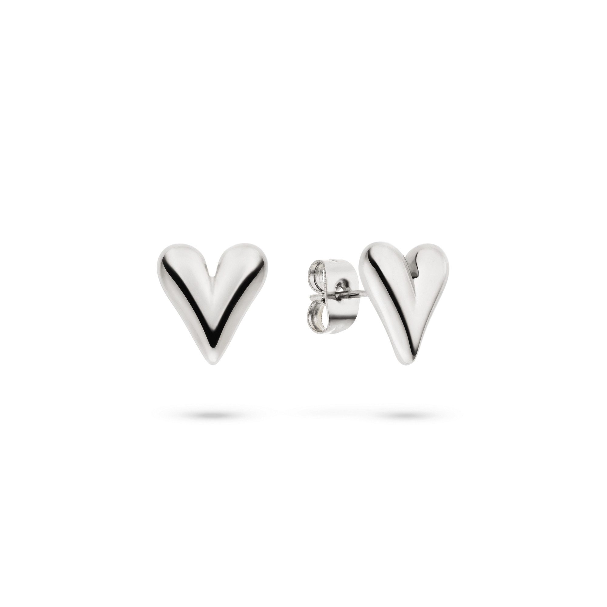 Tamaris Paar Ohrstecker Schmuck Geschenk Edelstahl Herz-Ohrstecker Edgy Heart