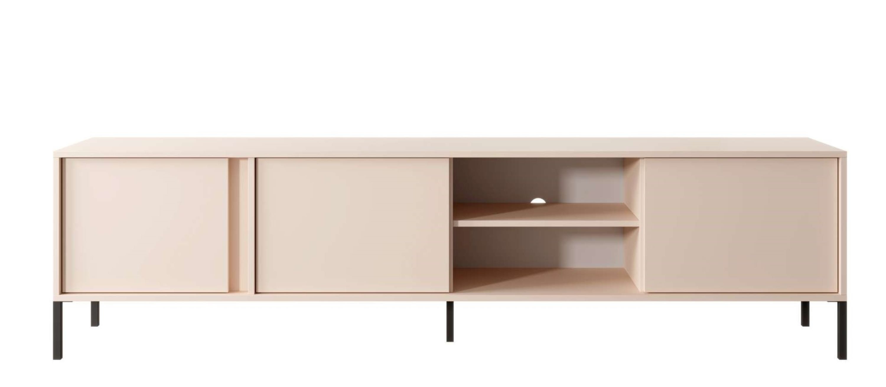 99rooms Wohnwand Dara, (Set (4-St), Wohnmöbel), Modern Design, mit viel Stauraum, wahlweise mit LED-Beleuchtung