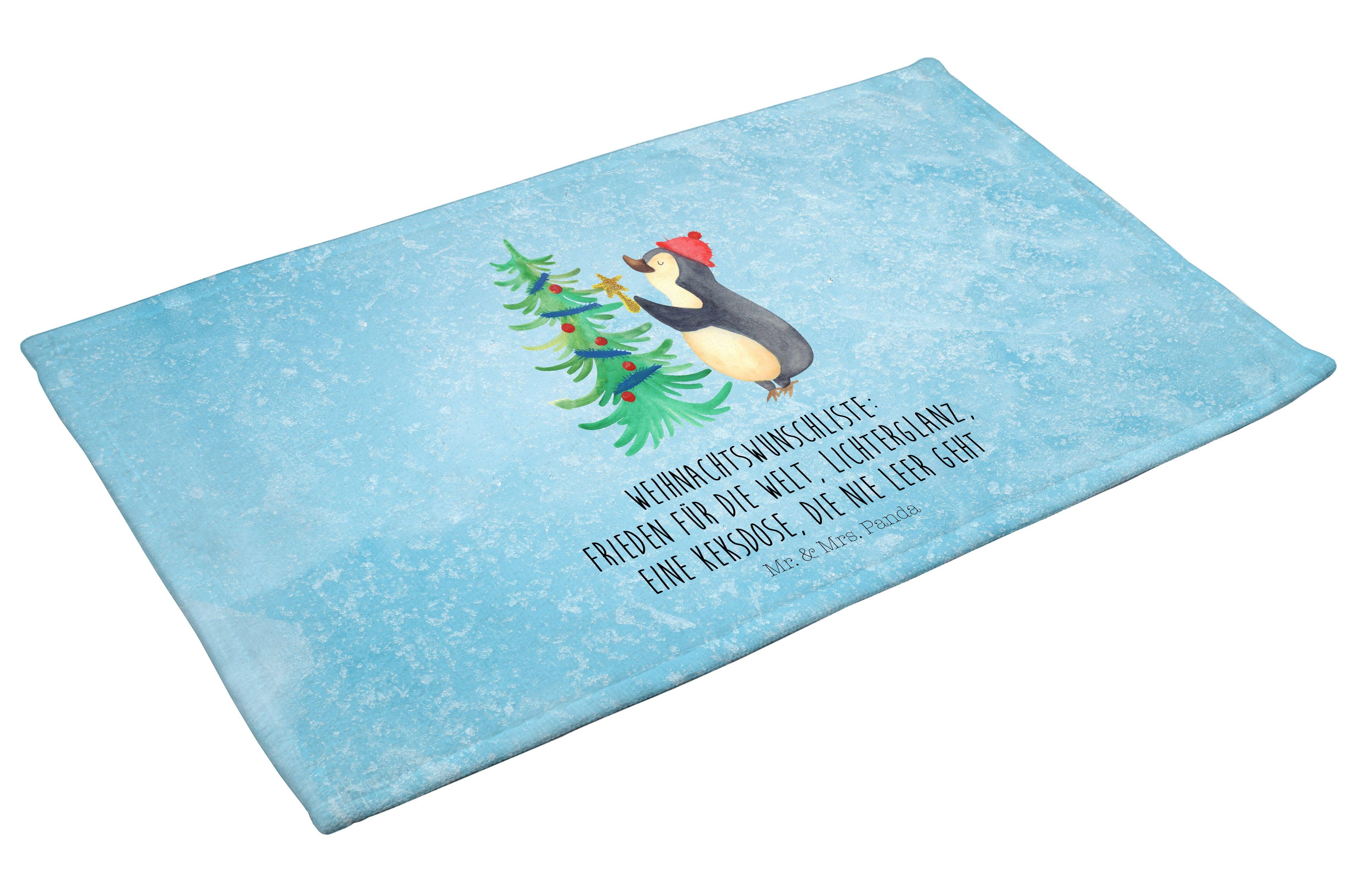 Weihnachtsbaum Geschenk, (1-St) Panda & - Eisblau Mrs. Handtuch Pinguin Wei, Mr. Winter, Weihnachten, -