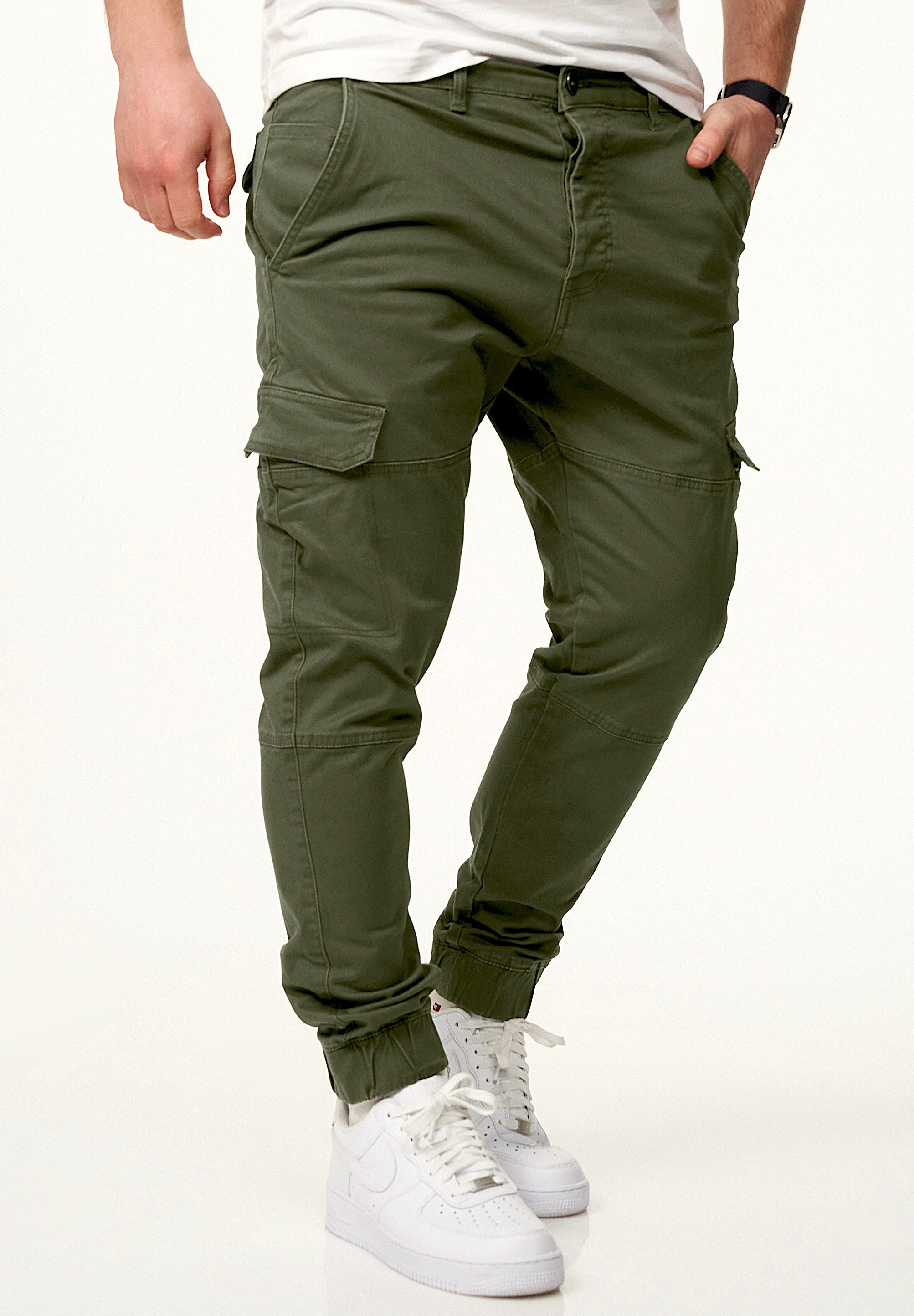 DAILY COTTON Cargohose mit elastischen Beinbündchen günstig online kaufen