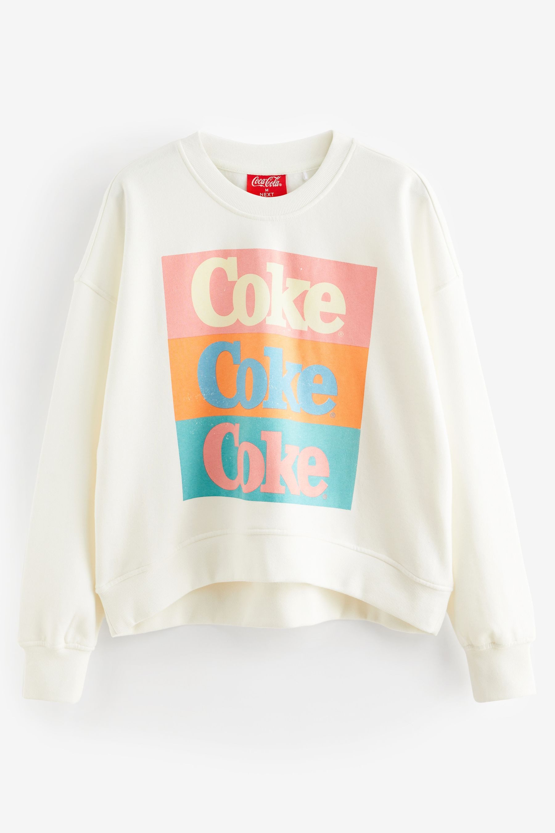 Next Sweatshirt Lizenziertes Relaxed Fit Sweatshirt, Coca Cola (1-tlg)