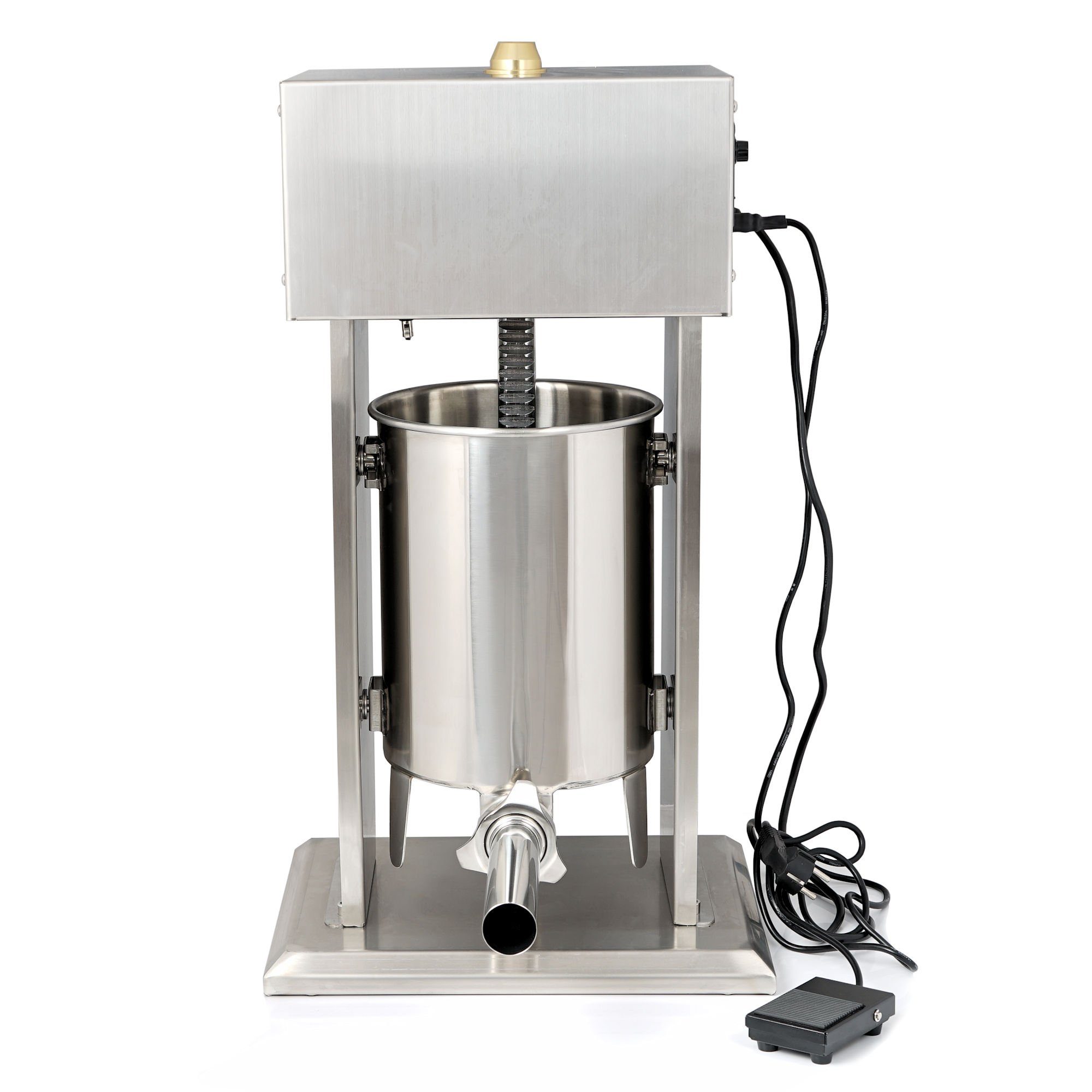Zelsius Küchenmaschine elektrische Profi Wurstfüllmaschine, 10 Liter, mit Fußpedal, 120 W – Bild 5 von 5