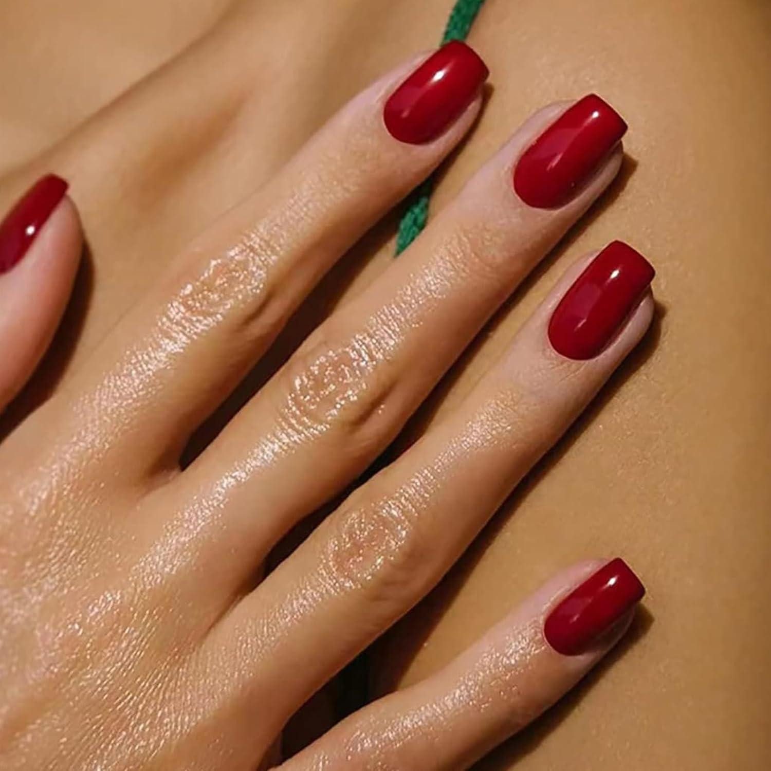 LuxusKollektion Kunstfingernägel 24er Set Eckige French Tip Nägel zum Aufkleben, Ballerina Acryl Fake