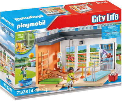 Playmobil® Konstruktions-Spielset Anbau Turnhalle (71328), City Life, (72 St), Made in Germany