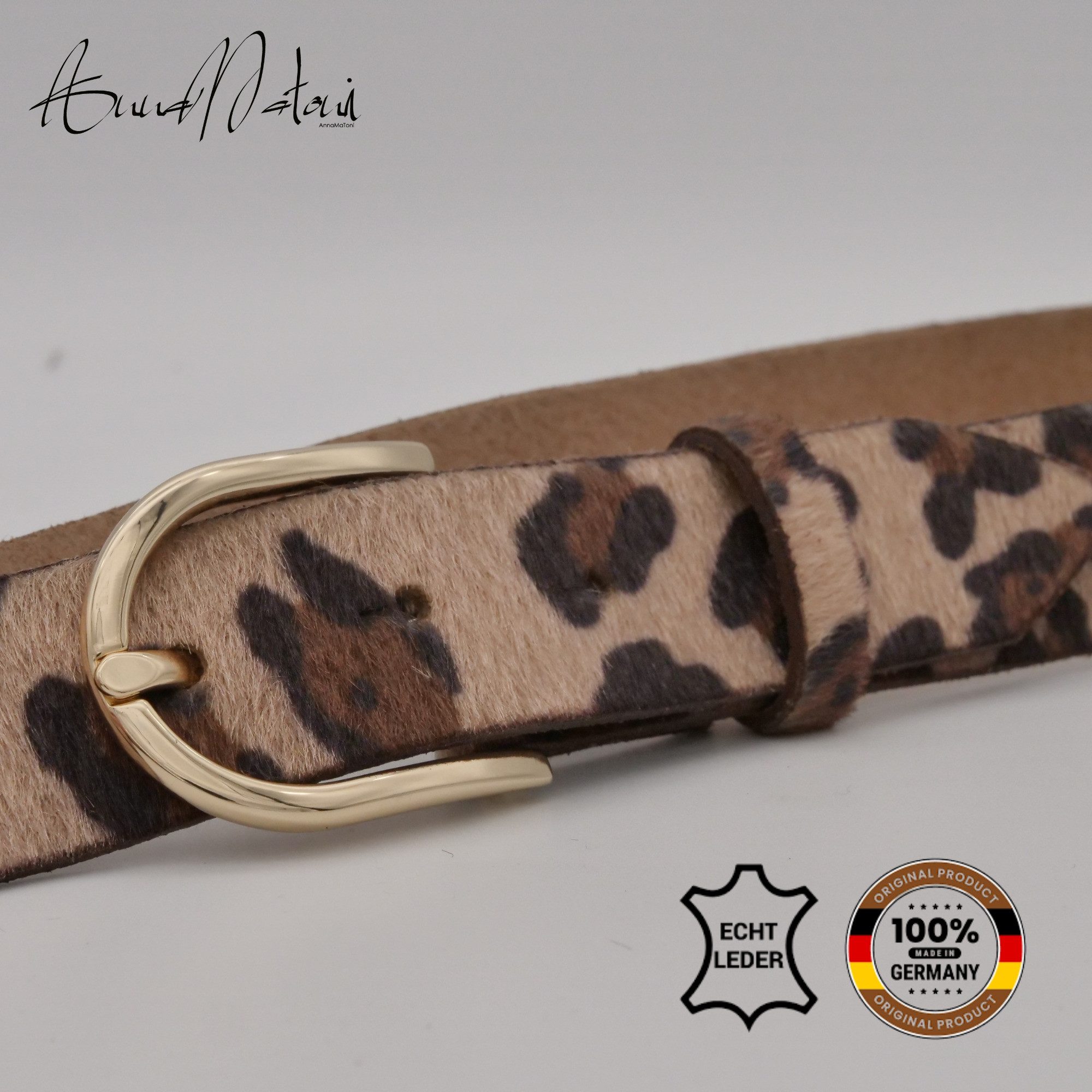 AnnaMatoni Ledergürtel AnnaMatoni Damen Ledergürtel in hochwertigem Kunstfe günstig online kaufen