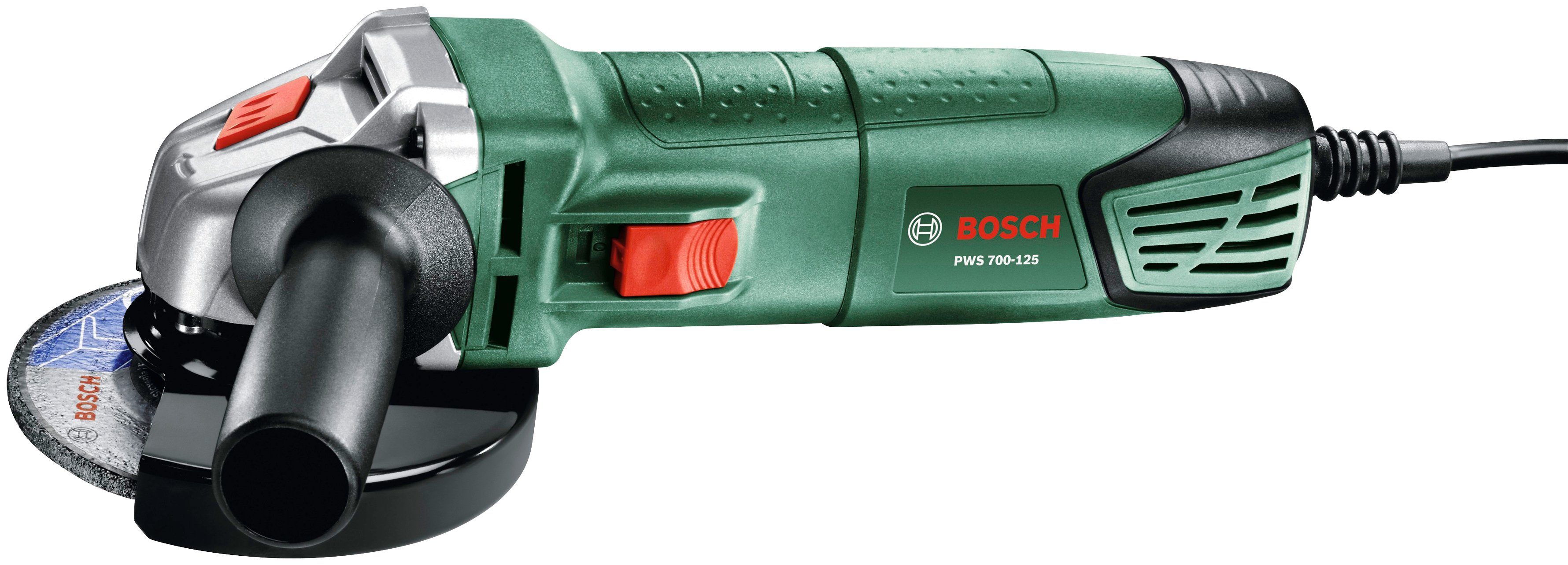 850-125 & Box, Bosch Home Winkelschleifer Garden 12000 max. U/min PWS + System