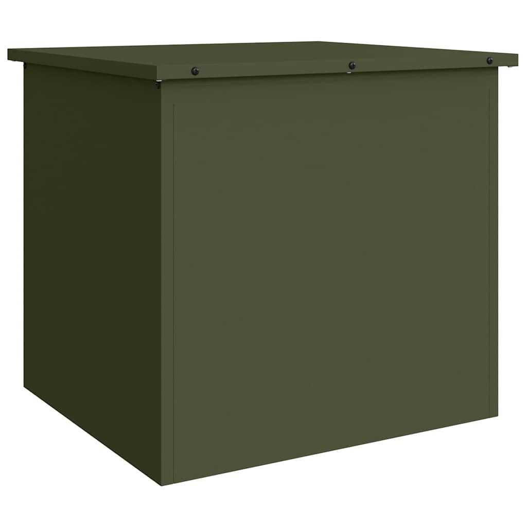 vidaXL Aufbewahrungsbox Gartenlagerkissenbox Verzinkter Stahl 55 x 50,5 x 50 cm 117 L (1 St)
