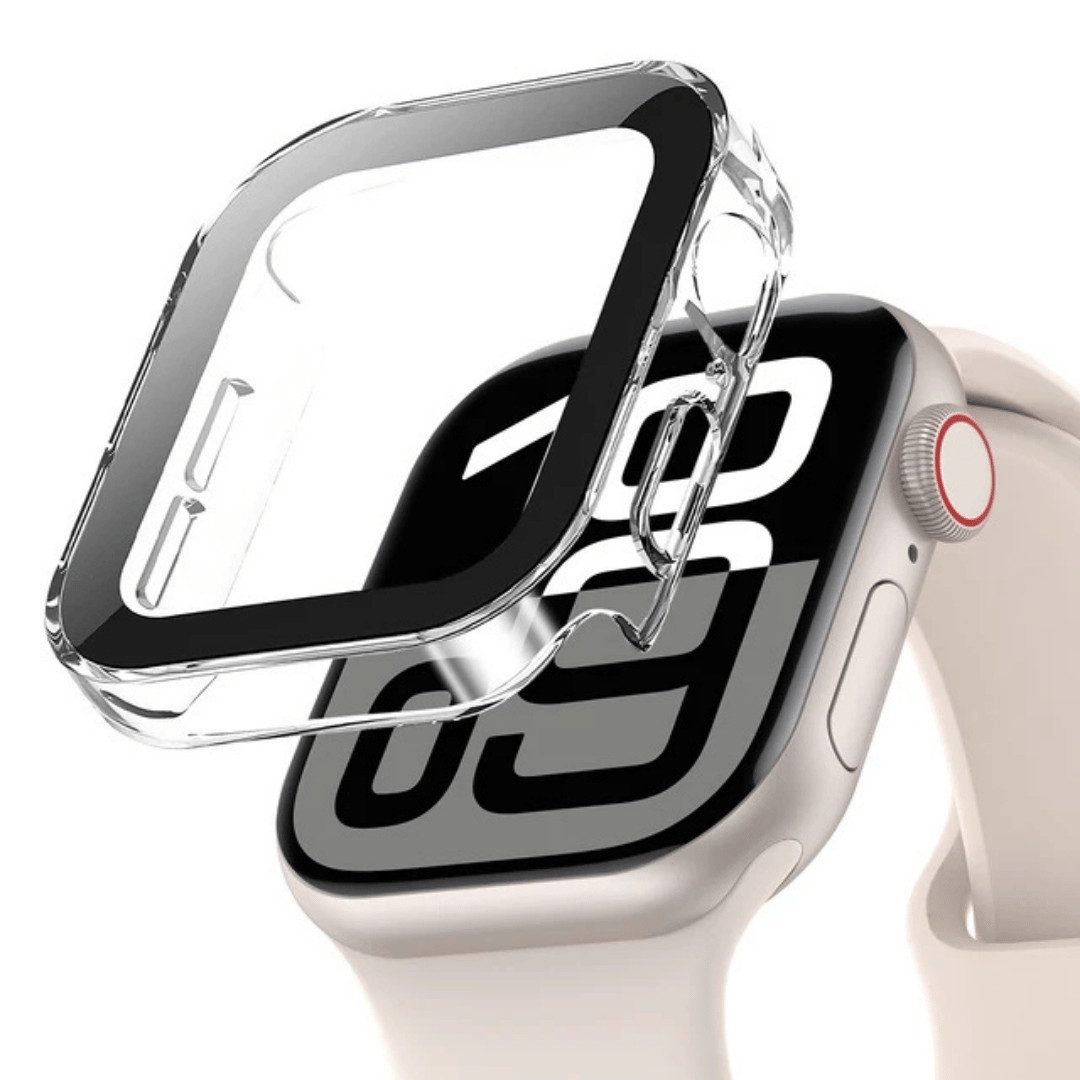 Smartwatch-Hülle 2X Hülle für Apple Watch 10 42mm 46mm Case Cover Display Schutzglas 9H