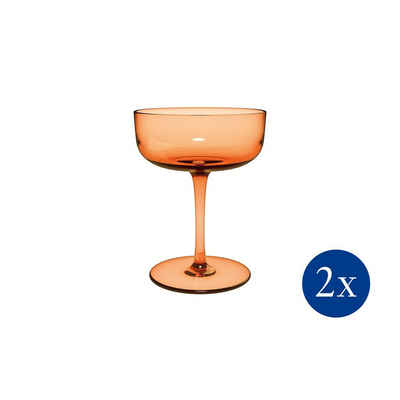 like. by Villeroy & Boch Sektglas Like Apricot Sektschale / Dessertschale, 2 Stück, Glas