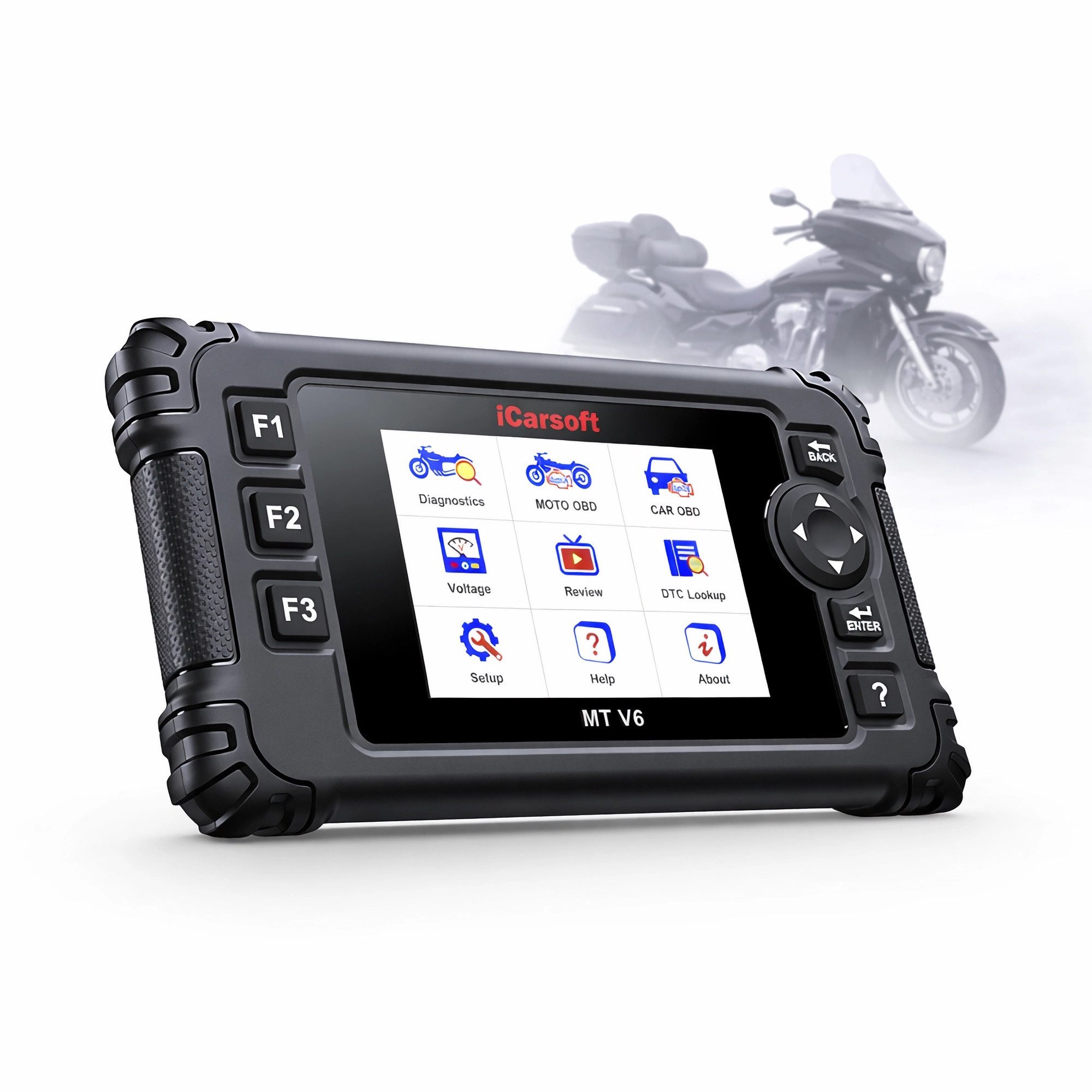 iCarsoft OBD2-Diagnosegerät MT V6 für VICTORY Motorräder OBD Scanner +Adapter +Updates