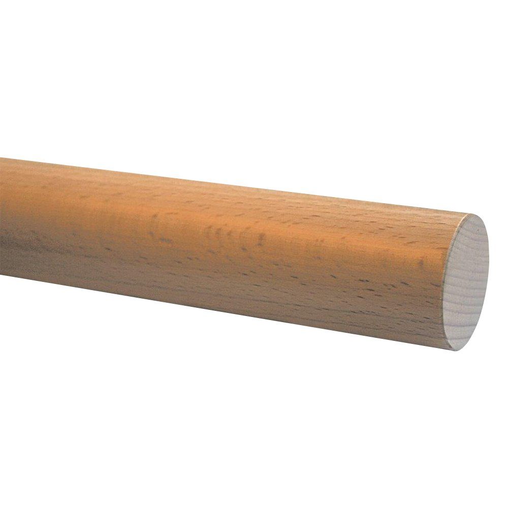 Alpertec Handlauf Holzhandlauf Buche gedämpft lackiert ohne Nut 1,5 m lang, (1 St), Buche gedämpft lackiert