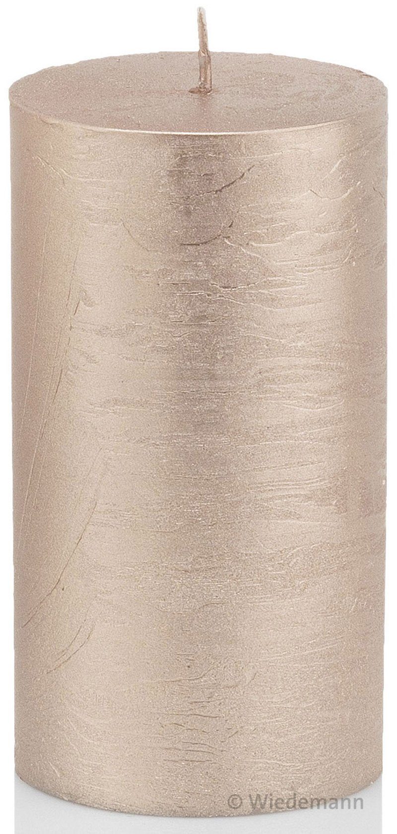 Wiedemann Kerzen Stumpenkerze durchgefärbte Stumpenkerzen Rosegold günstig online kaufen