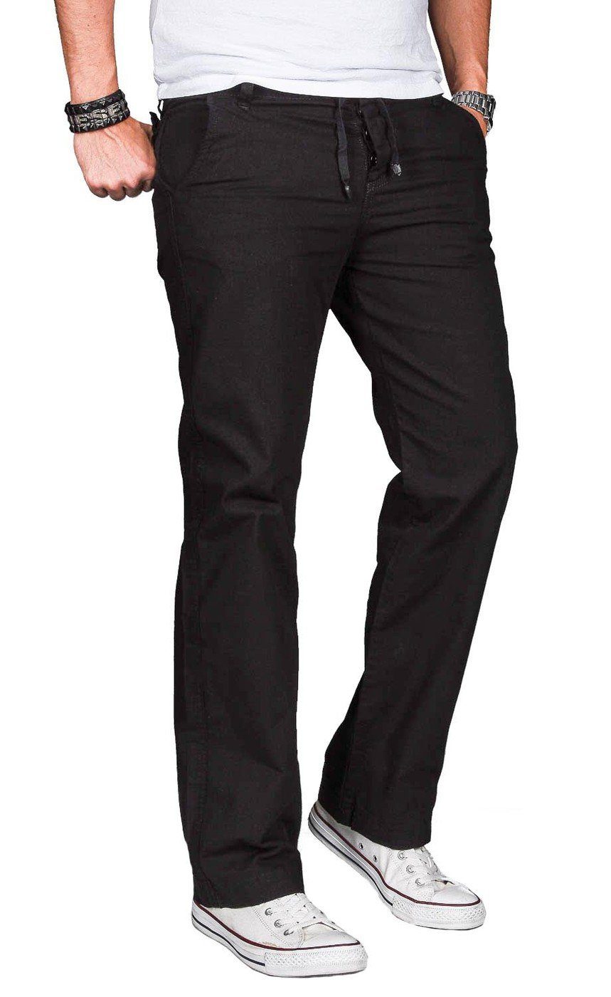 Alessandro Salvarini Straight-Jeans A. Salvarini Herren Leinenhose leichte günstig online kaufen
