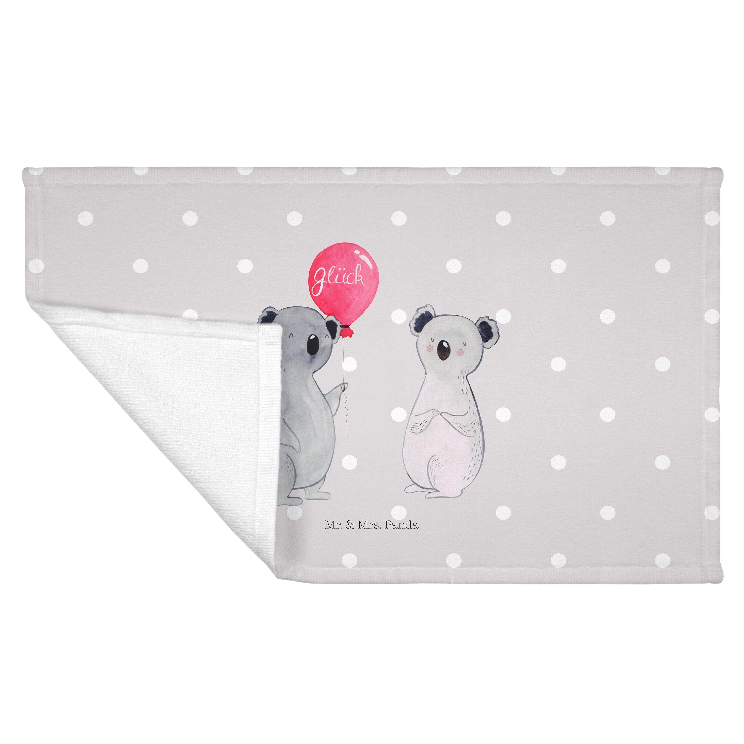 - Pastell Panda Luftballon Mr. (1-St) Handtuch, - Handtuch Koalabär, Koala & Geschenk, Sport Grau Mrs.