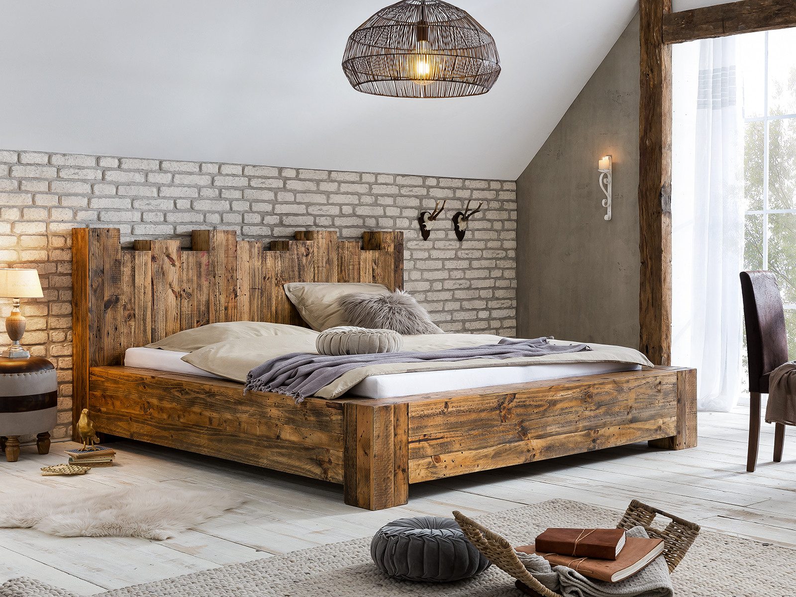 massivum Massivholzbett Holzbett Kingsburgh günstig online kaufen