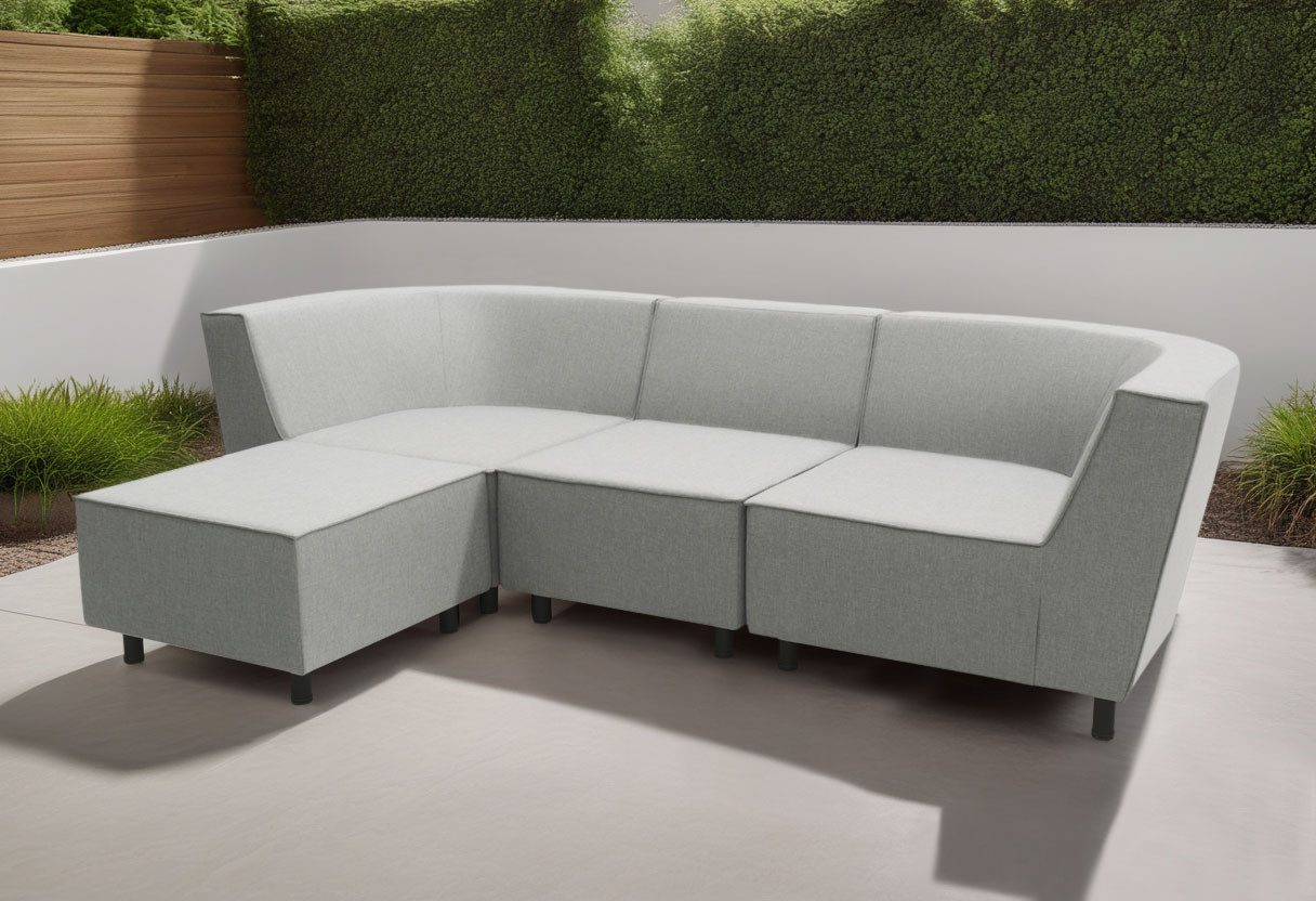 DOMO collection Sofaelement Sonna, individuell zusammenstellbar, Einzelelemente für Terrasse, Garten und Balkon, speziell für Outdoor