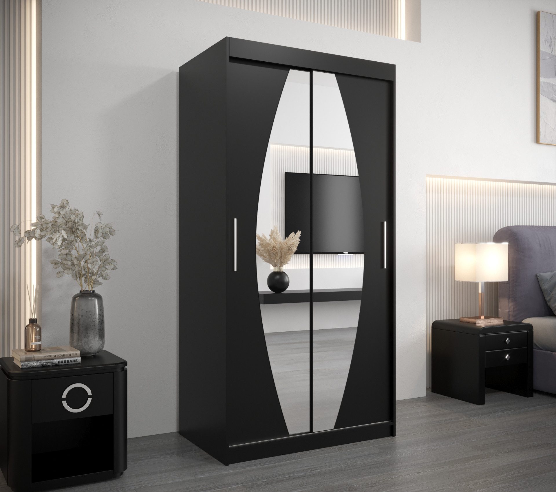 ABIKS MÖBEL Schwebetürenschrank ELYPSE Schlafzimmerschrank - mit Spiegel, K günstig online kaufen