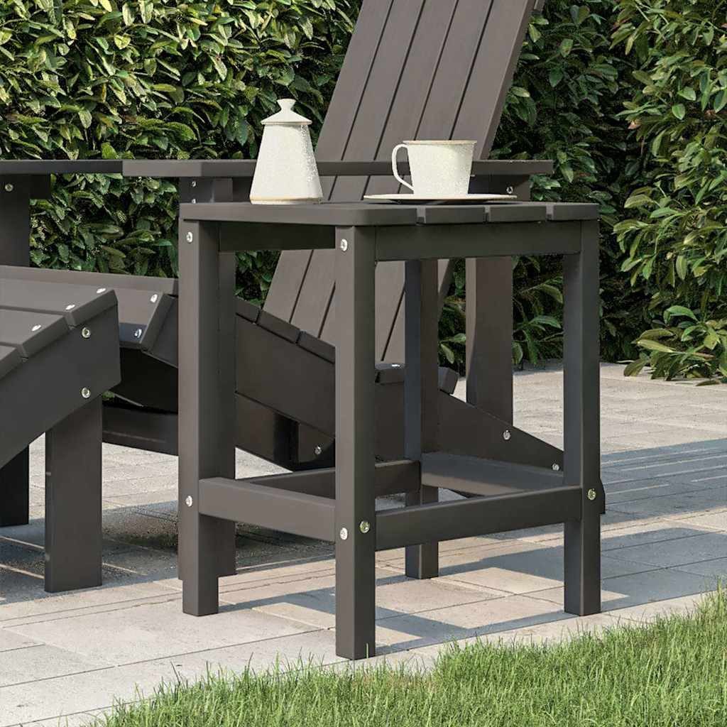 furnicato Gartentisch Adirondack 38x38x46 cm Anthrazit (1-St), Witterungsbeständiger Outdoor-Tisch mit praktischer Ablagefläche