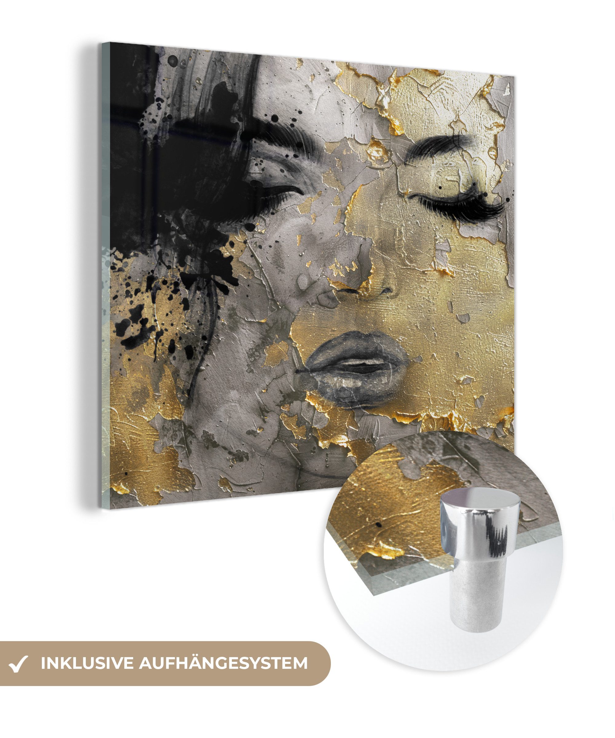 MuchoWow Acrylglasbild Frau - Kunst - günstig online kaufen