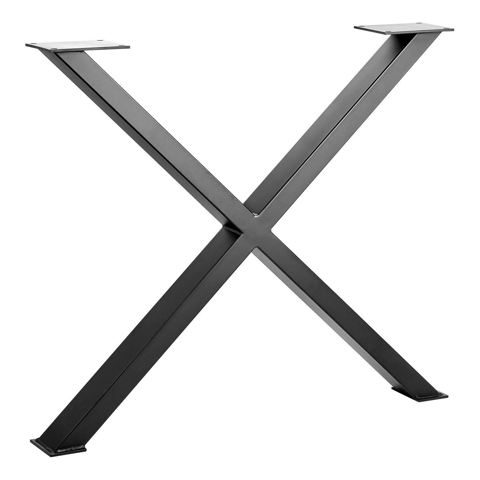 Tischgestell X-FORM Stahl schwarz matt Höhe 710 mm Tiefe 820 mm