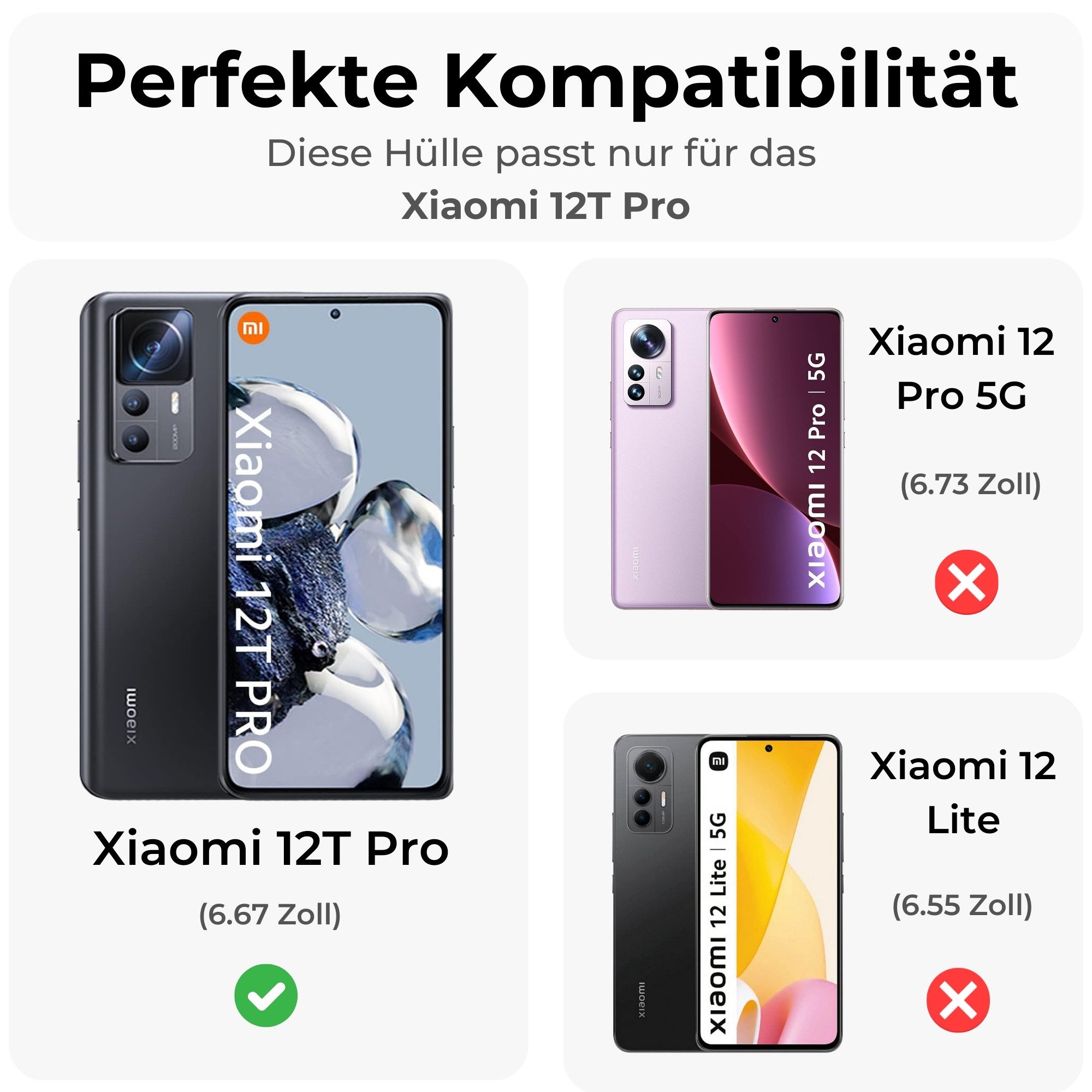 betterfon Handyhülle Outdoor Case für Xiaomi 12T Pro 5G Back Cover Bumper TPU Case, Stoßfestes TPU, formstabil, flexibel & mit Kameraschutz