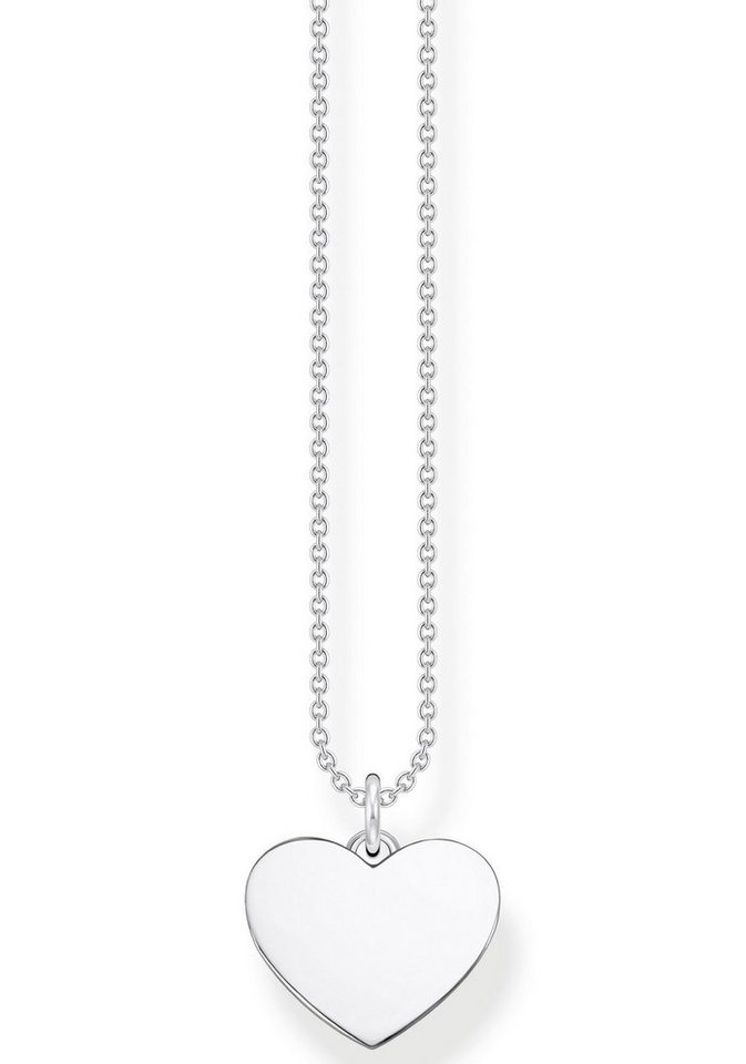 THOMAS SABO Kette mit Anhänger Herz, KE2128-001-21-L45V, In jedem Thomas  Sabo Shop kostenlos gravierbar