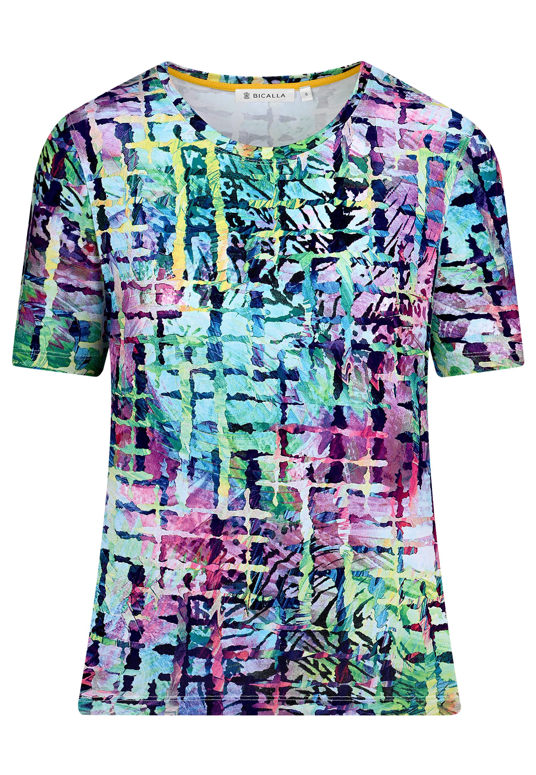 BICALLA T-Shirt Shirt Square Print - 10/turquoise (1-tlg)