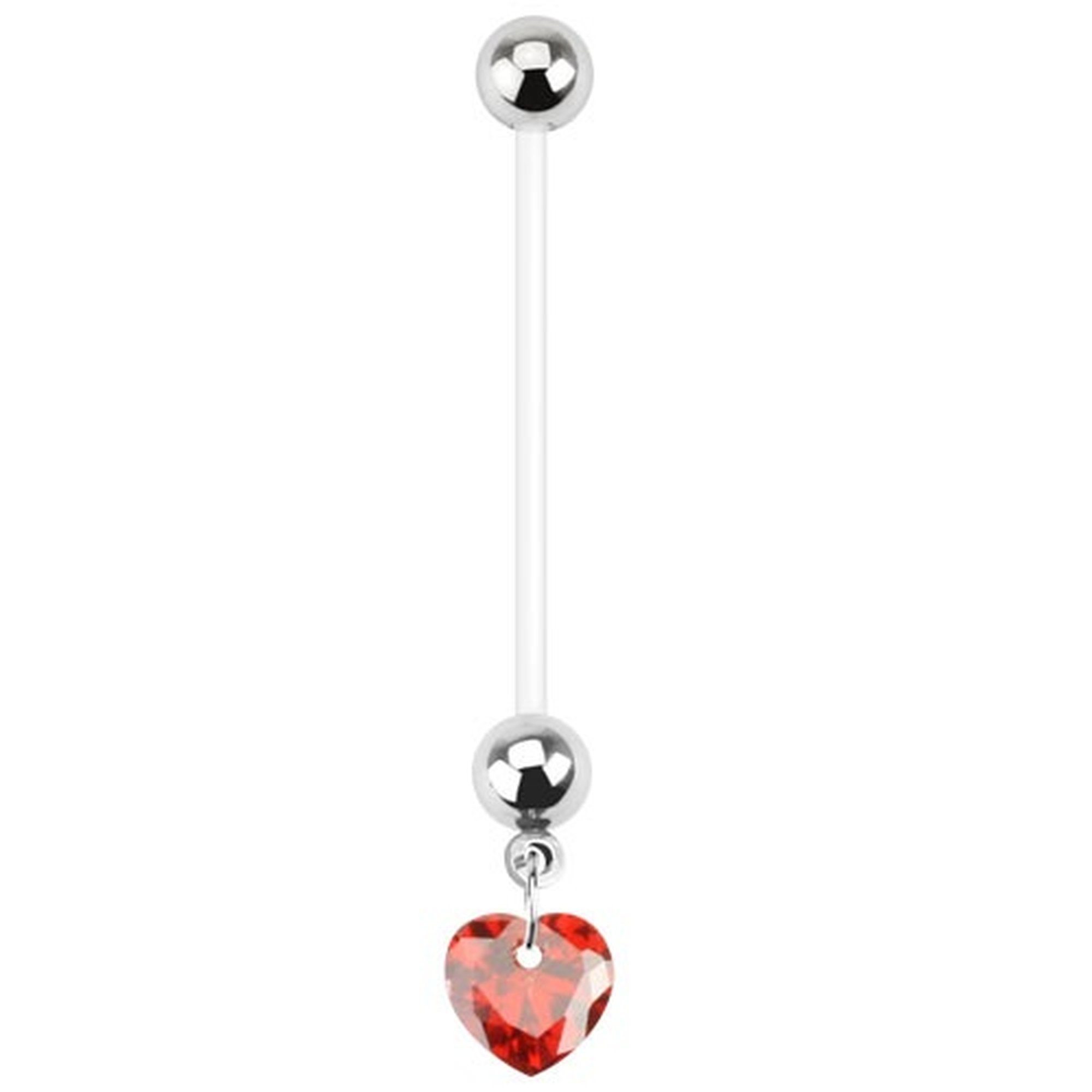 Taffstyle Bauchnabelpiercing Piercing Bioflex Schwangerschaft Herz, günstig online kaufen