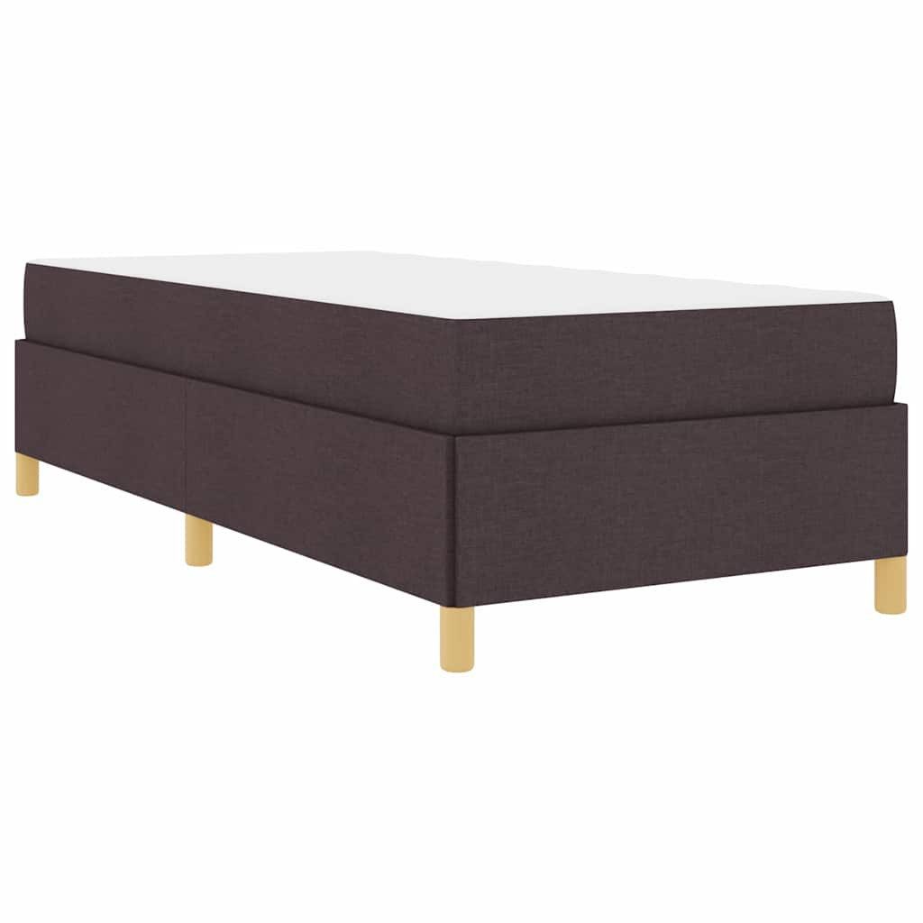 vidaXL Bett Boxspringbett Dunkelbraun und Weiß günstig online kaufen