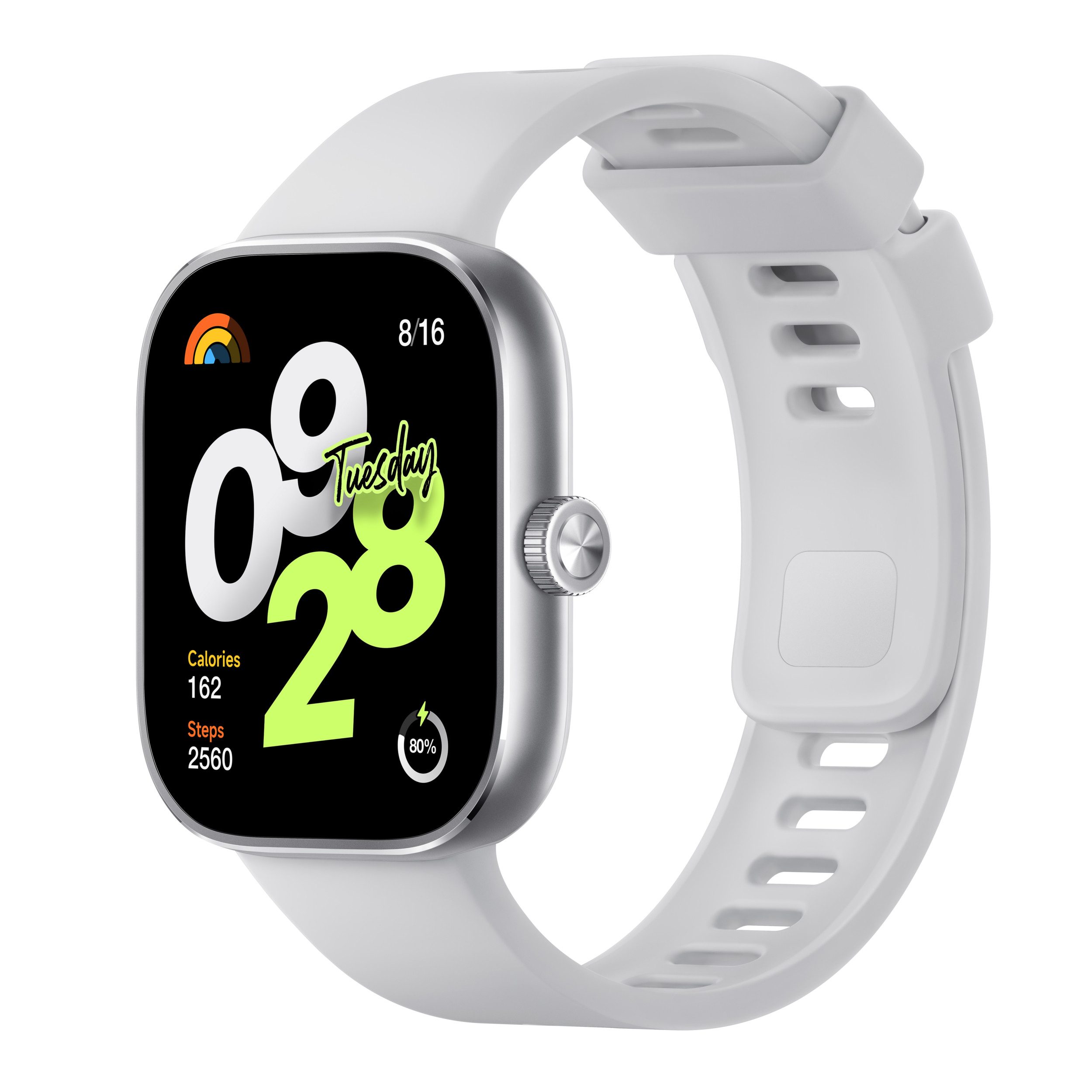 Xiaomi Redmi Watch 4 Silver Gray Smartwatch (Xiaomi HyperOS)