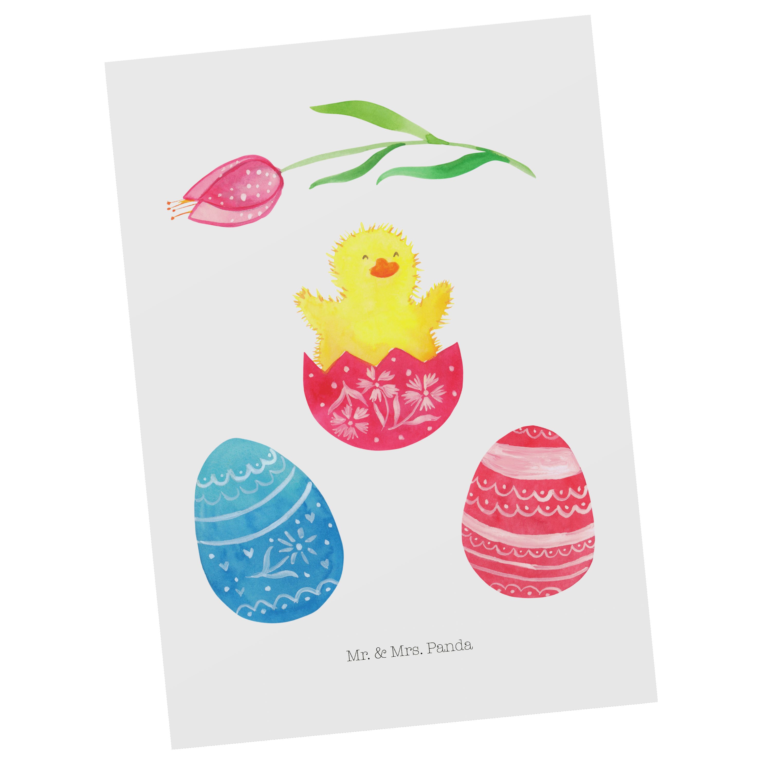- Frohe Ostern, - geschlüpft Küken Panda Geschenk Geschenk, Einladung, & Mr. Mrs. Weiß Postkarte