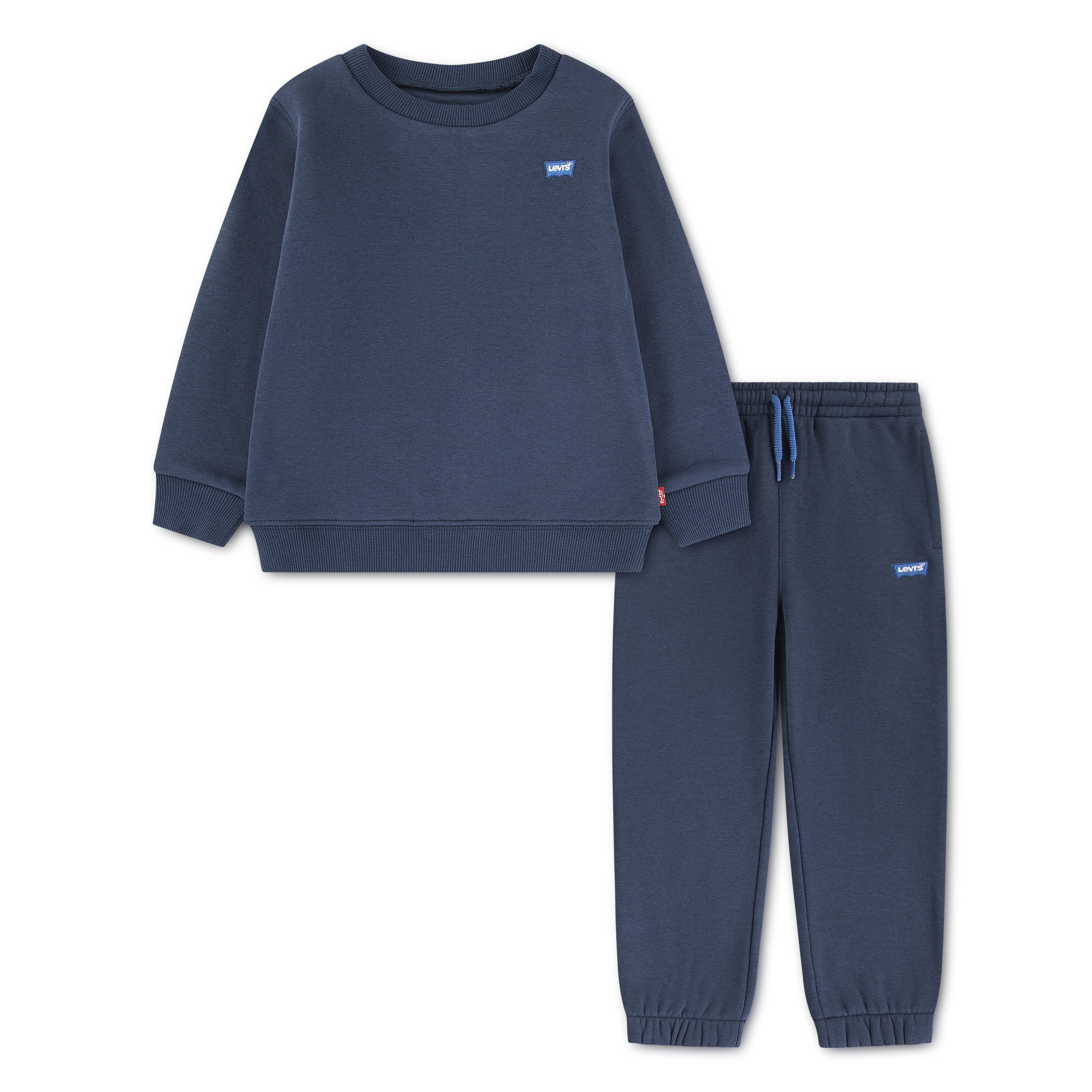 Levi's® Kids Neugeborenen-Geschenkset LVN HOODIE,JOGGER SET (Set, 2-tlg) mit kleiner Label-Applikation- Stickerei