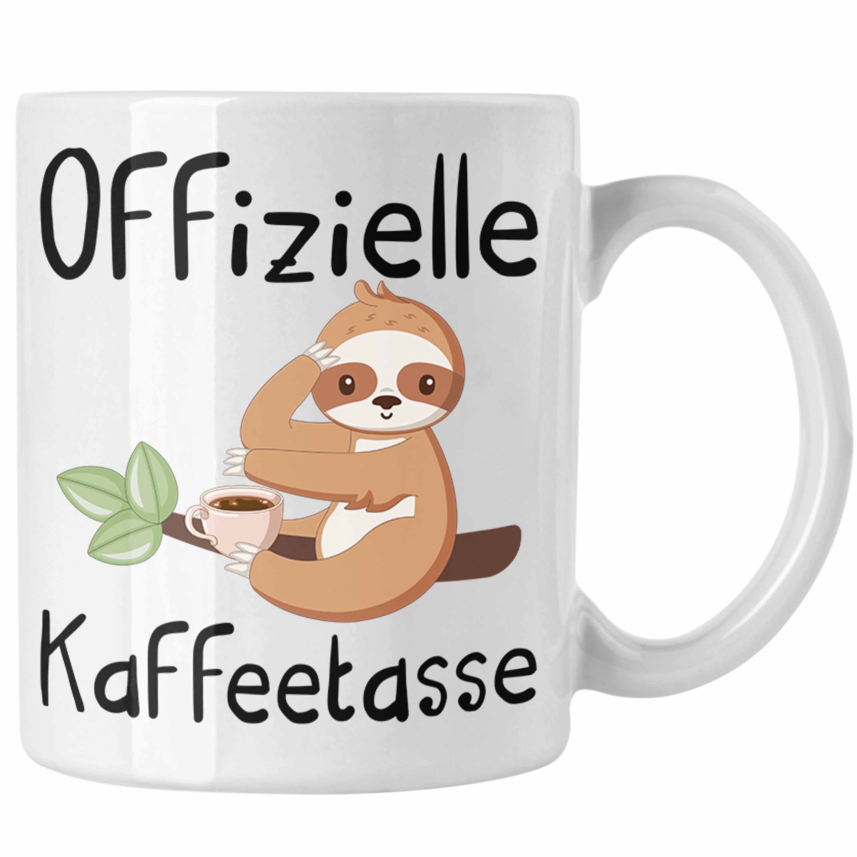Trendation Tasse Offizielle Kaffeetasse Geschenk Kaffeetrinker Geschenkidee Kaffee-Tass Weiss