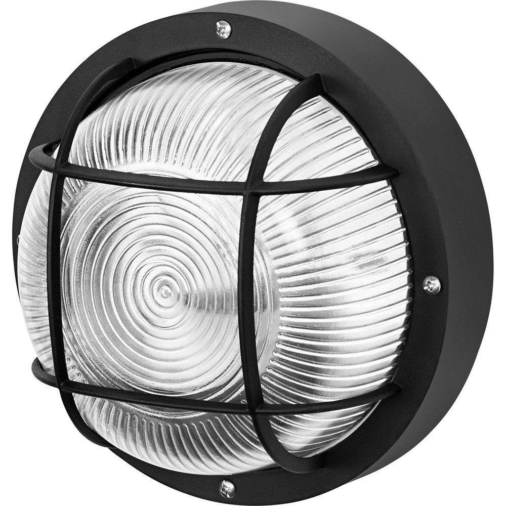 Osram Wandleuchte OSRAM HOMELIGHTING Bulkhead Essential Round E27 Black 4058075845626 De