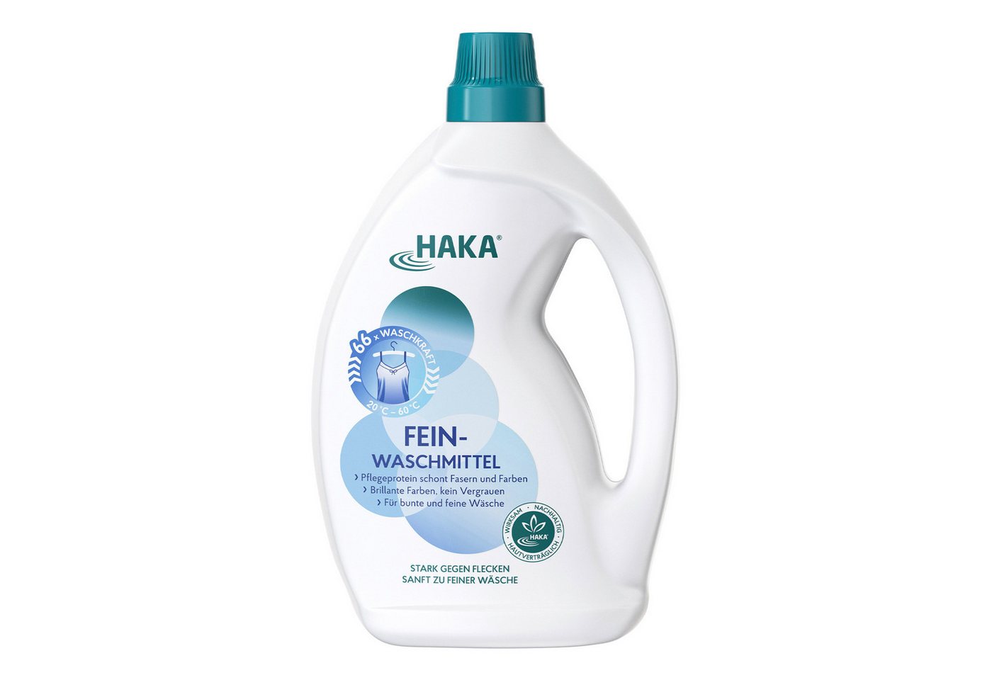 HAKA Feinwaschmittel für Buntwäsche 2l, 66WL Feinwaschmittel