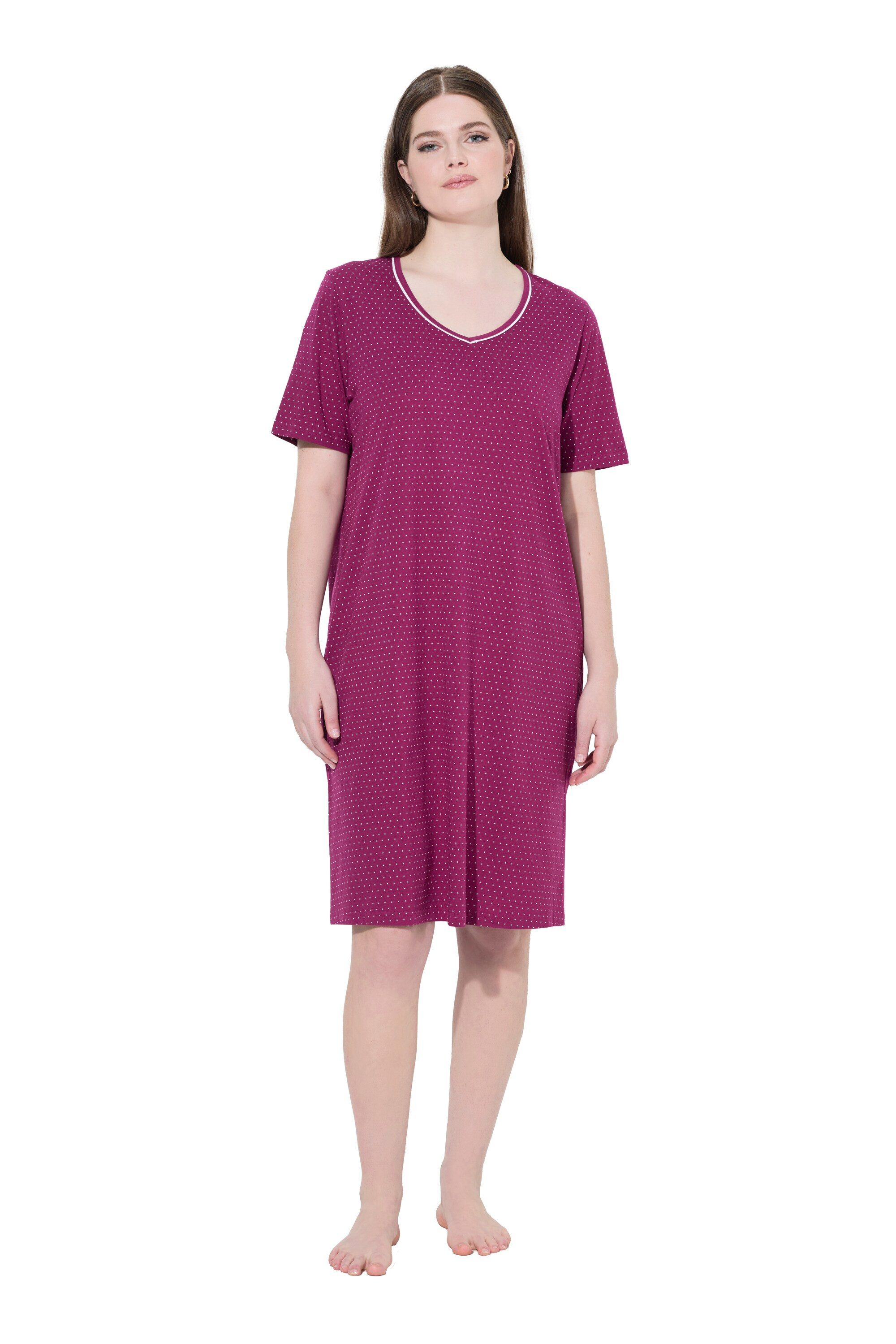 Ulla Popken Bigshirt Bigshirts 2er-Pack Rundhals/V-Ausschnitt günstig online kaufen