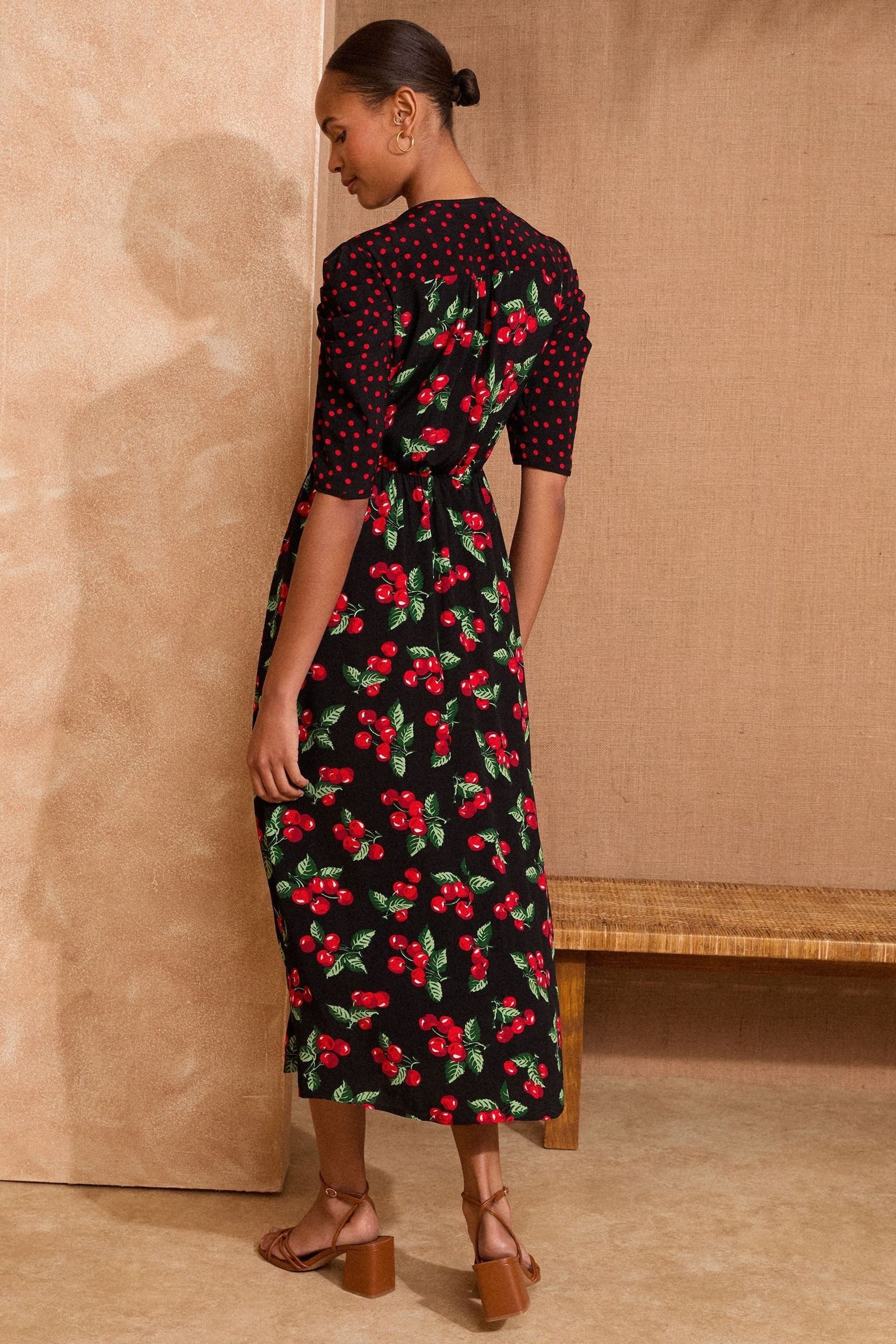 Love & Roses Midikleid Love & Roses Midikleid mit Print, Regular (1-tlg) günstig online kaufen