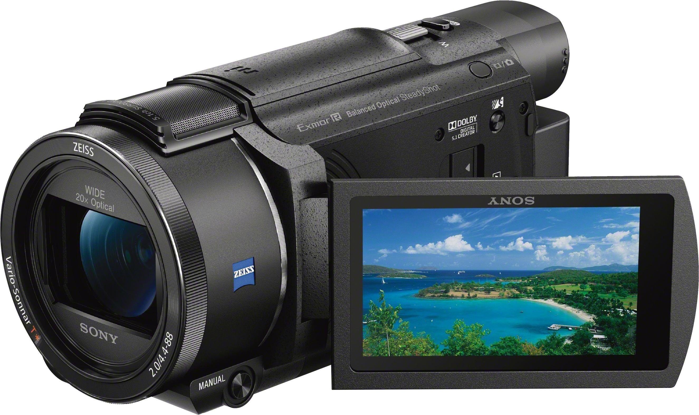 (4K Ultra Camcorder (Wi-Fi), Zoom) WLAN HD, 20x opt. NFC, FDRAX53.CEN Sony