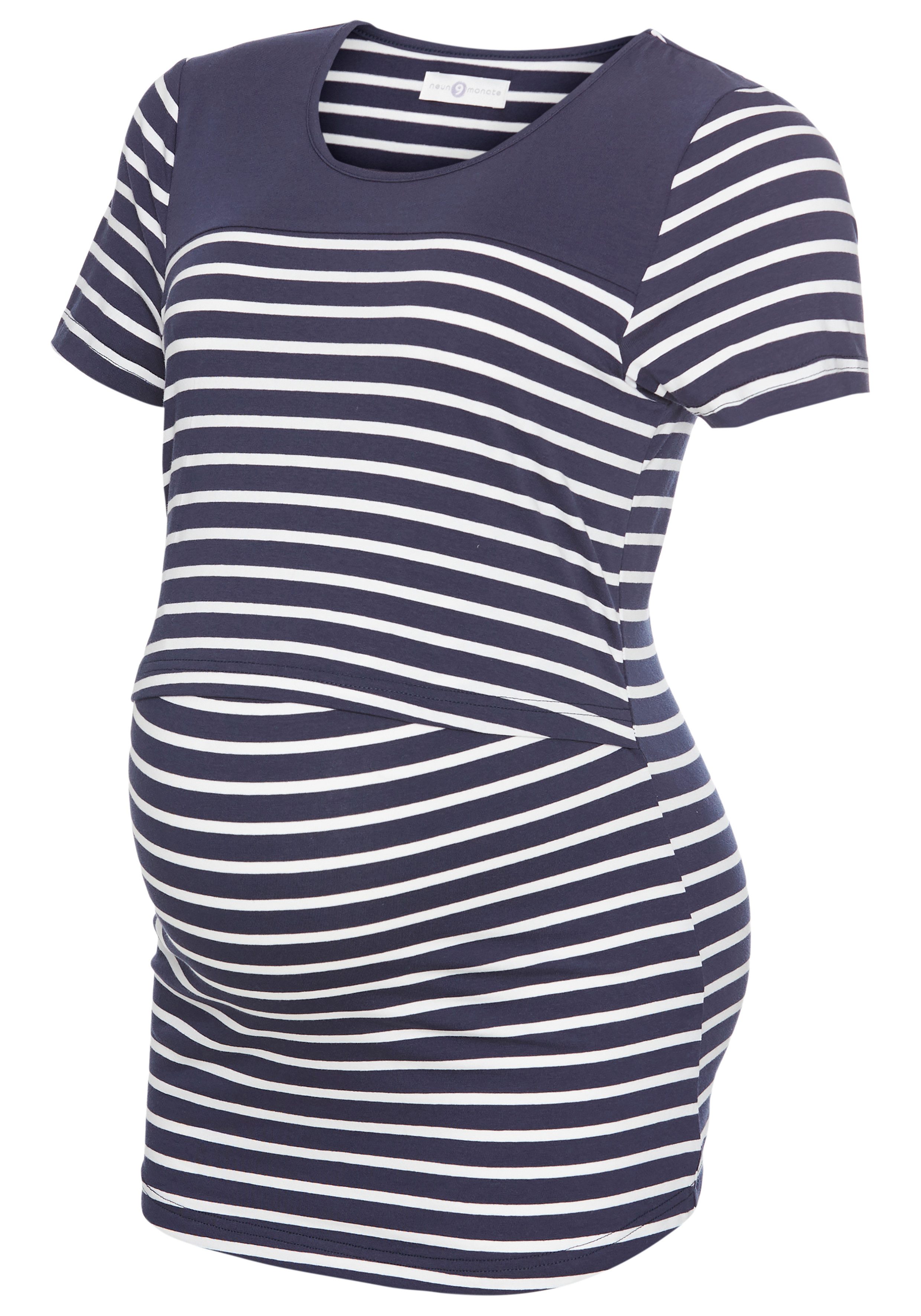 Umstandsshirt Geringeltes Schwangerschaft und Still-Shirt