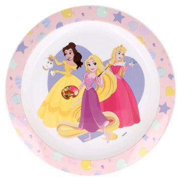 Disney Kindergeschirr-Set Disney Prinzessinnen Arielle Kinder Geschirr-Set 3 teilig, 1 Personen, Kuststoff, Becher Teller Schüssel