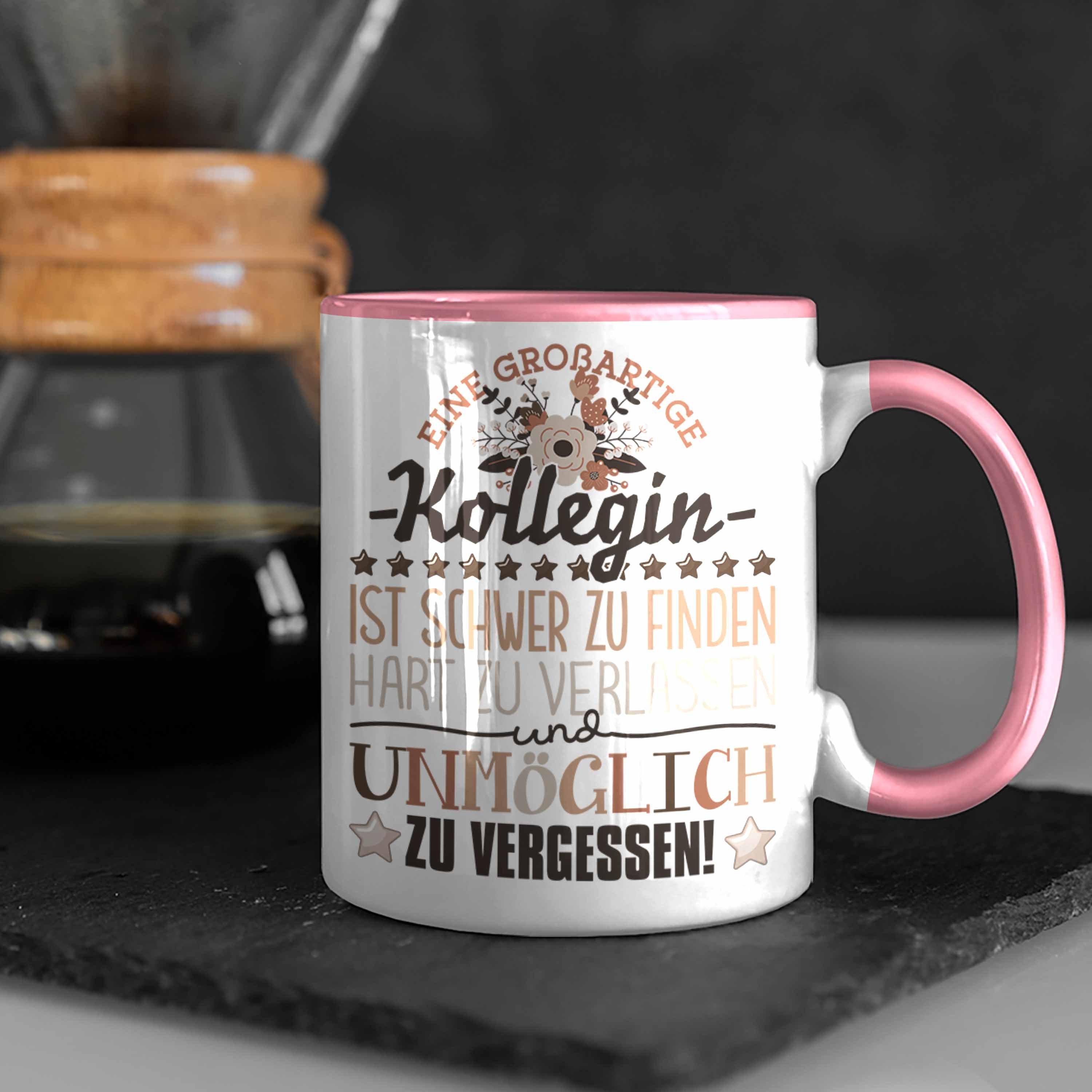 Kollegin Trendation Trendation Tasse Tasse Kollegin - Abschied Rosa Abschiedsgeschenk Spruch