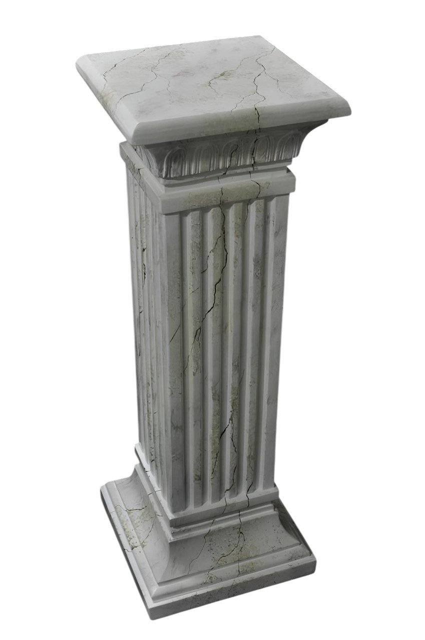 JVmoebel Dekosäule Antike Marmorsäule Römischen Stil Elegante Deko Skulptur Sofort (1 St., Dekosäule), Made in Europa