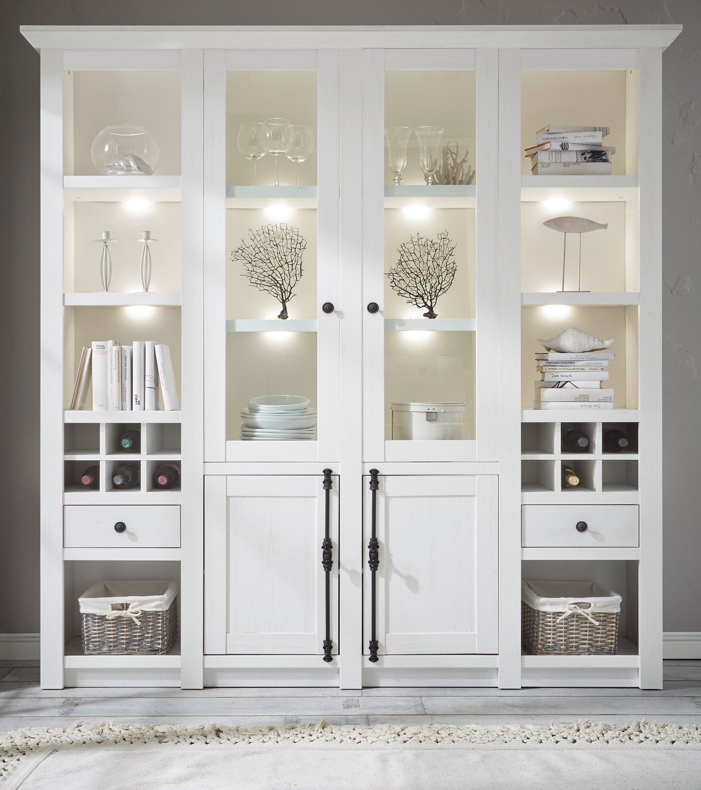 Furn.Design Buffet Hooge (Buffetschrank in weiß günstig online kaufen