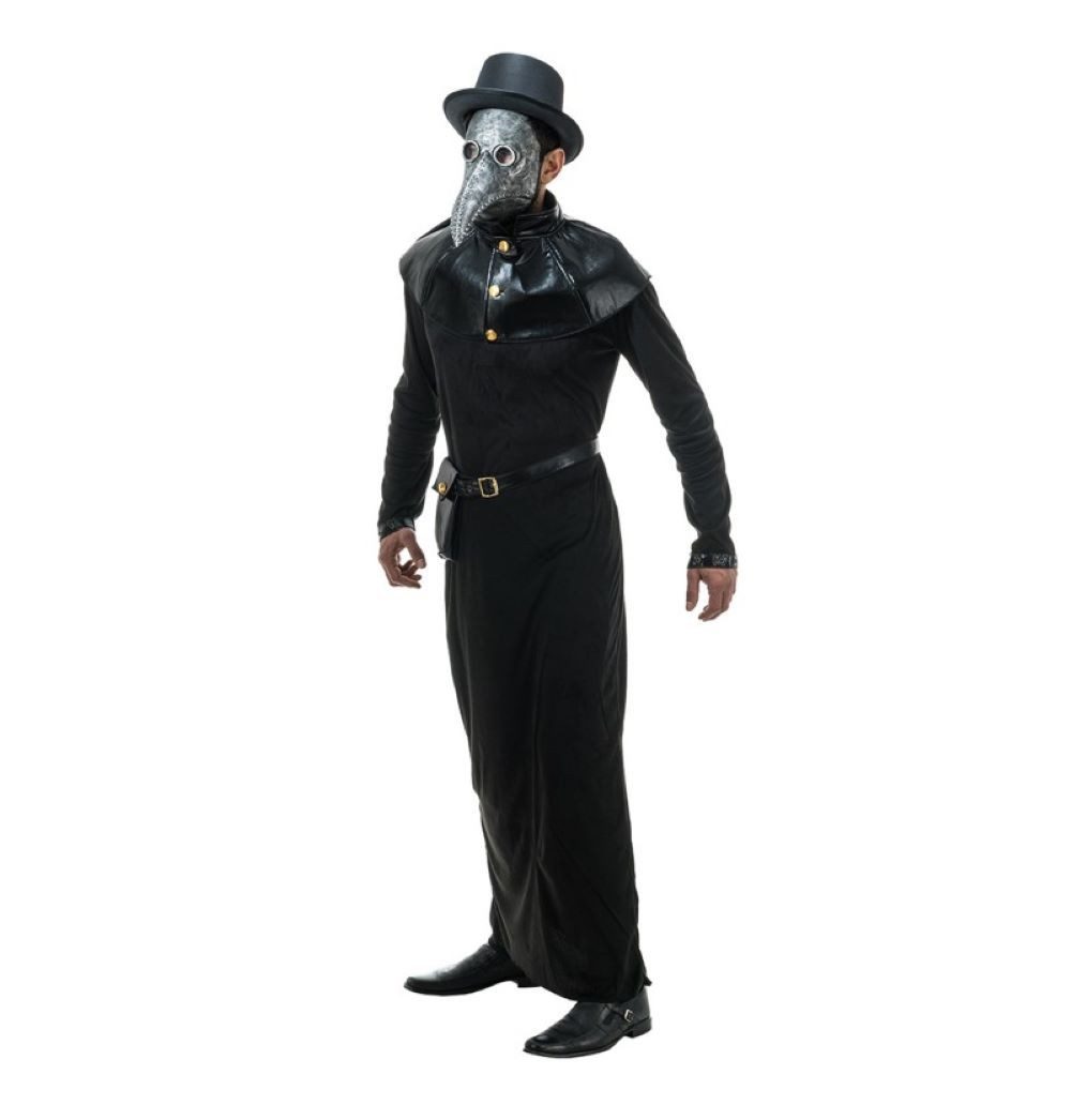 CHAKS Kostüm Halloween 'Pestdoktor' Kostüm für Herren 3-tlg.
